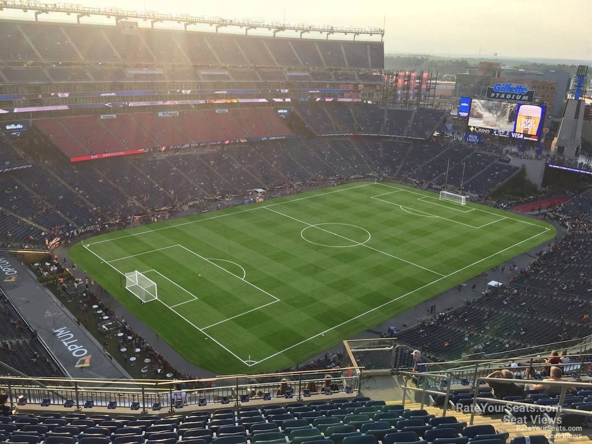 section 317, row 19 seat view  for soccer - gillette stadium
