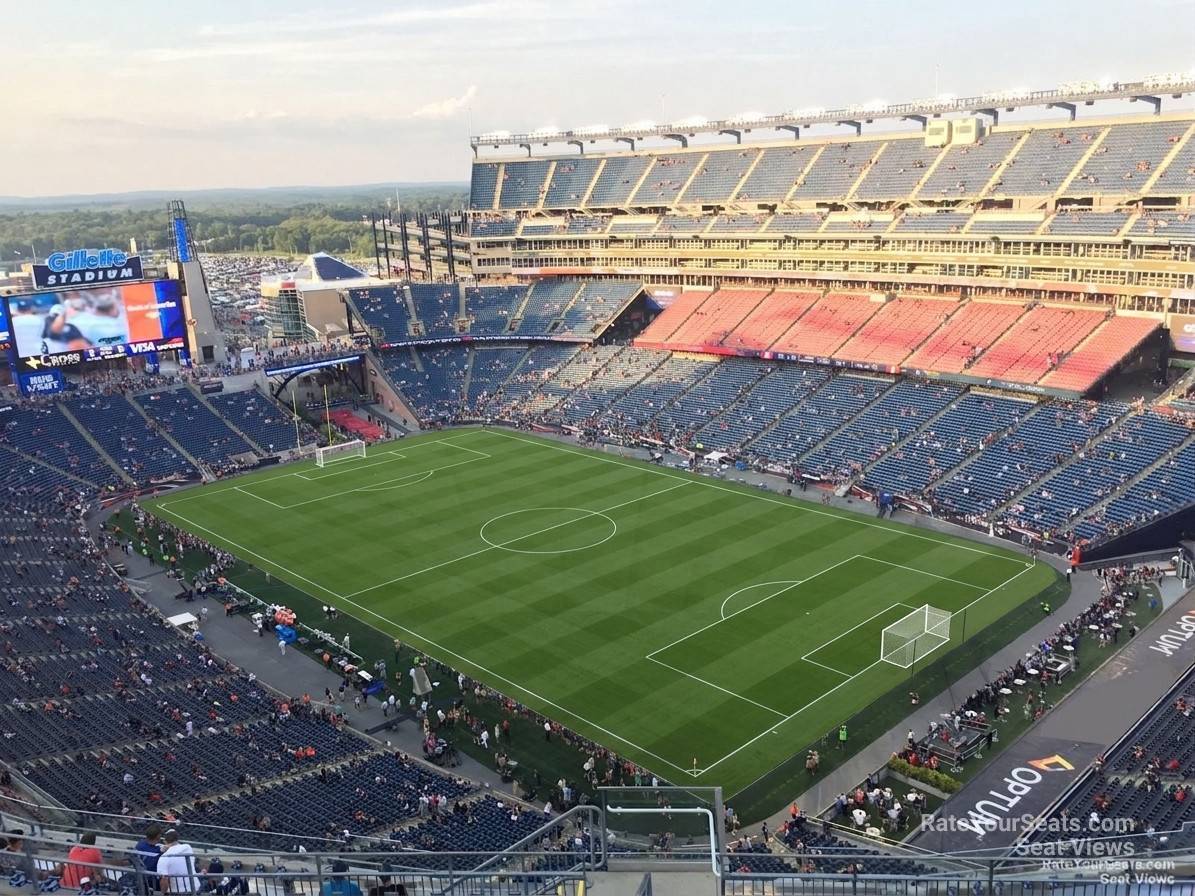 section 323, row 19 seat view  for soccer - gillette stadium