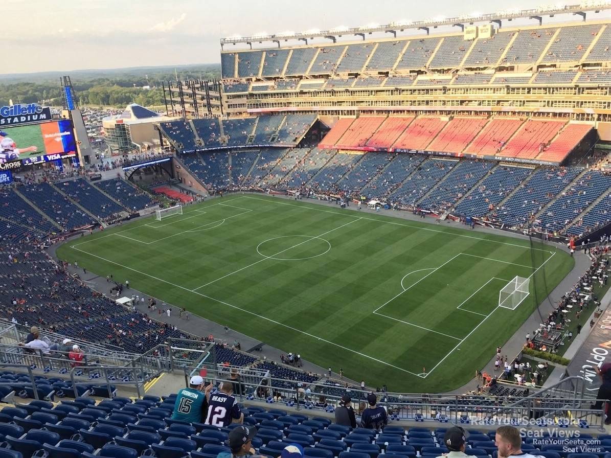 section 325, row 19 seat view  for soccer - gillette stadium