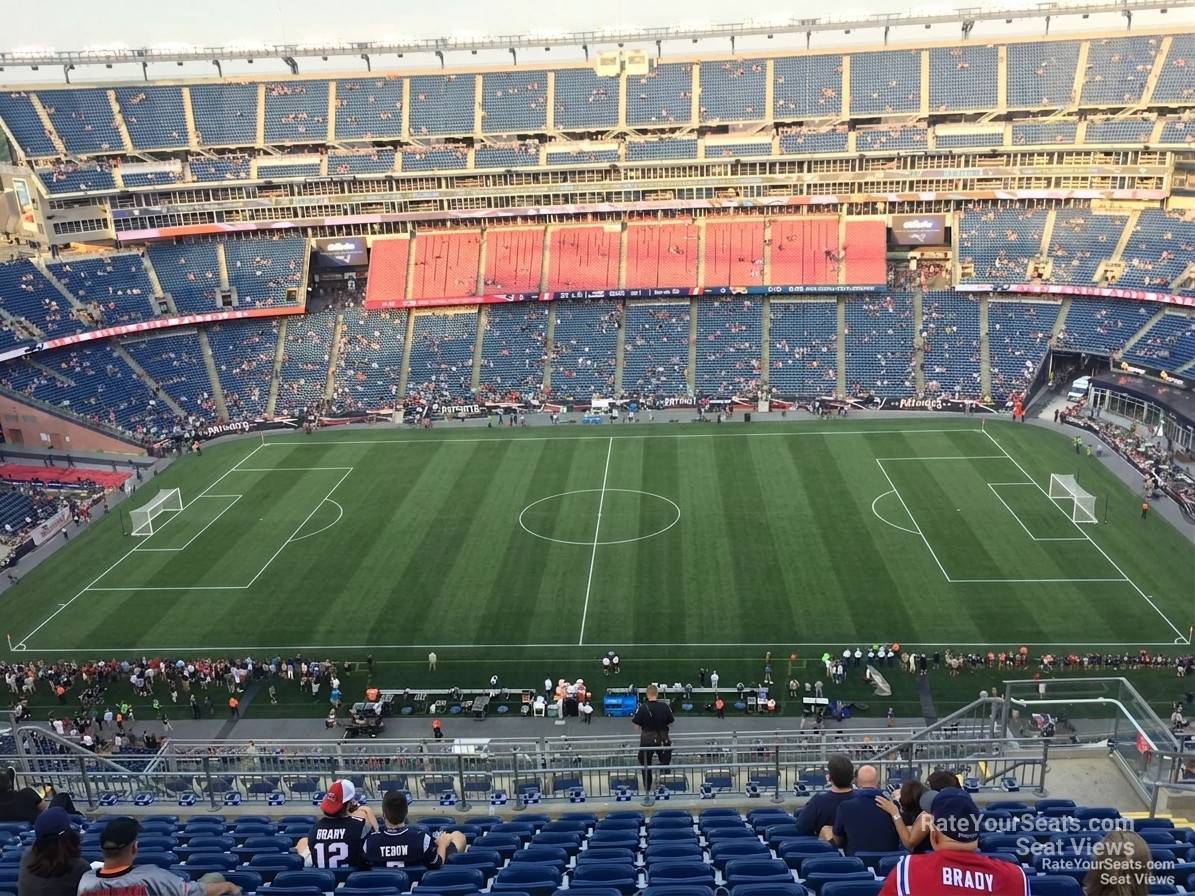 section 331, row 19 seat view  for soccer - gillette stadium