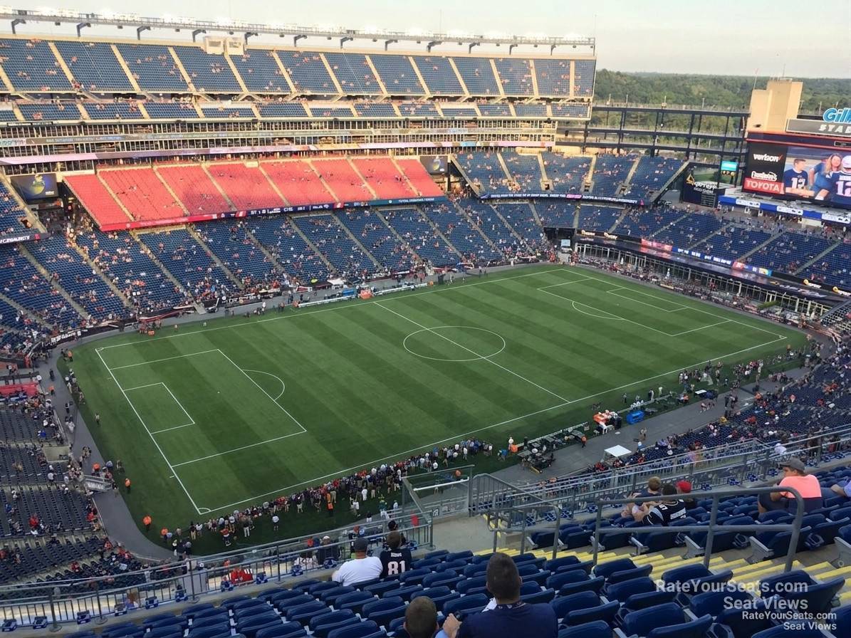 section 337, row 19 seat view  for soccer - gillette stadium