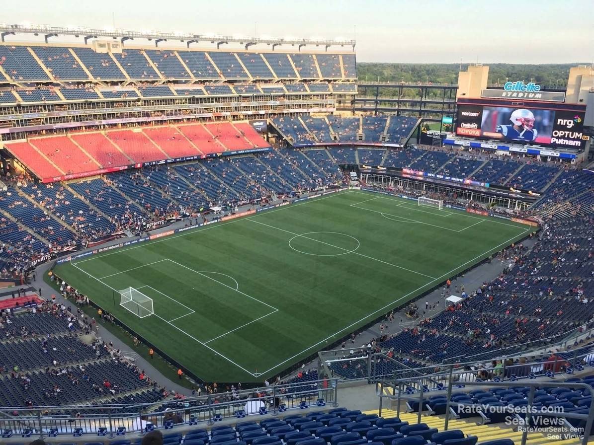 section 339, row 19 seat view  for soccer - gillette stadium