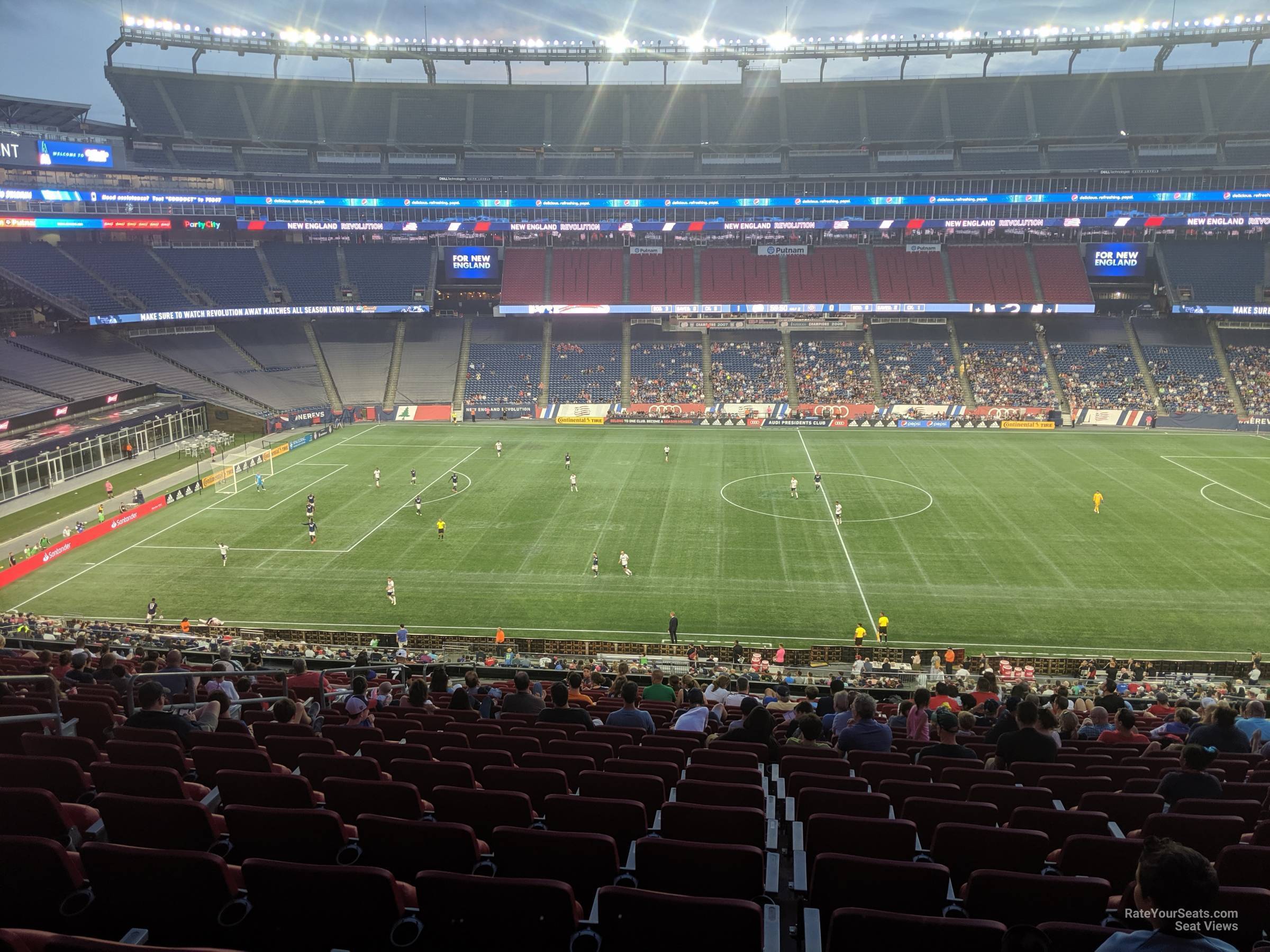 section cl10 seat view  for soccer - gillette stadium