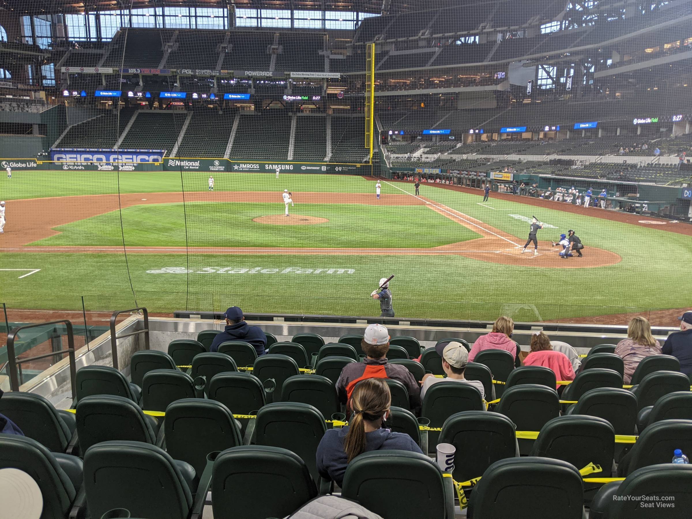 section 10, row 8 seat view  - globe life field