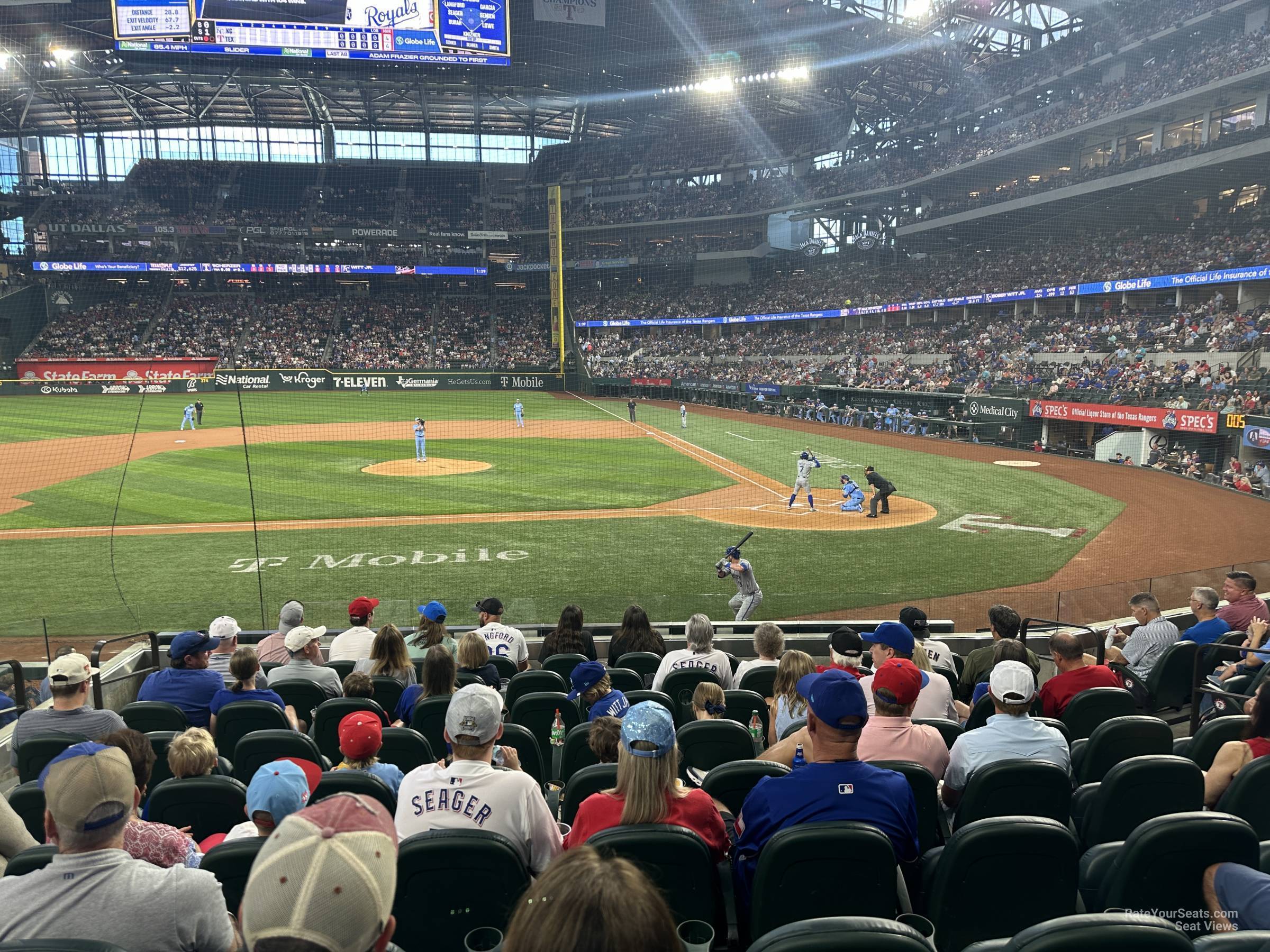 section 10, row 8 seat view  for baseball - globe life field