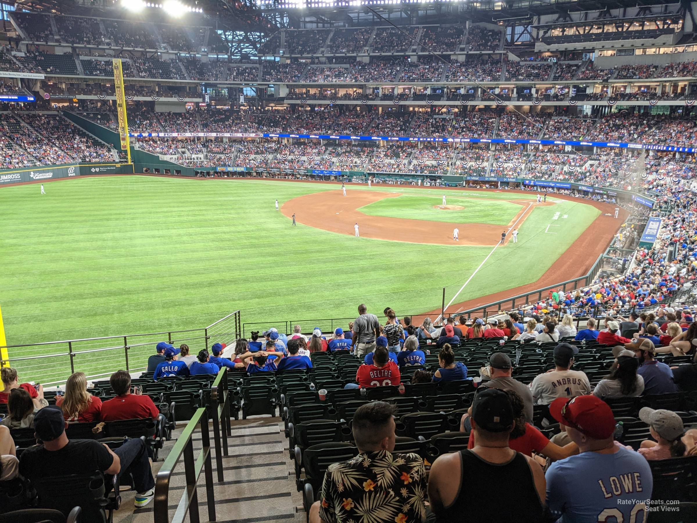 section 101, row 17 seat view  - globe life field