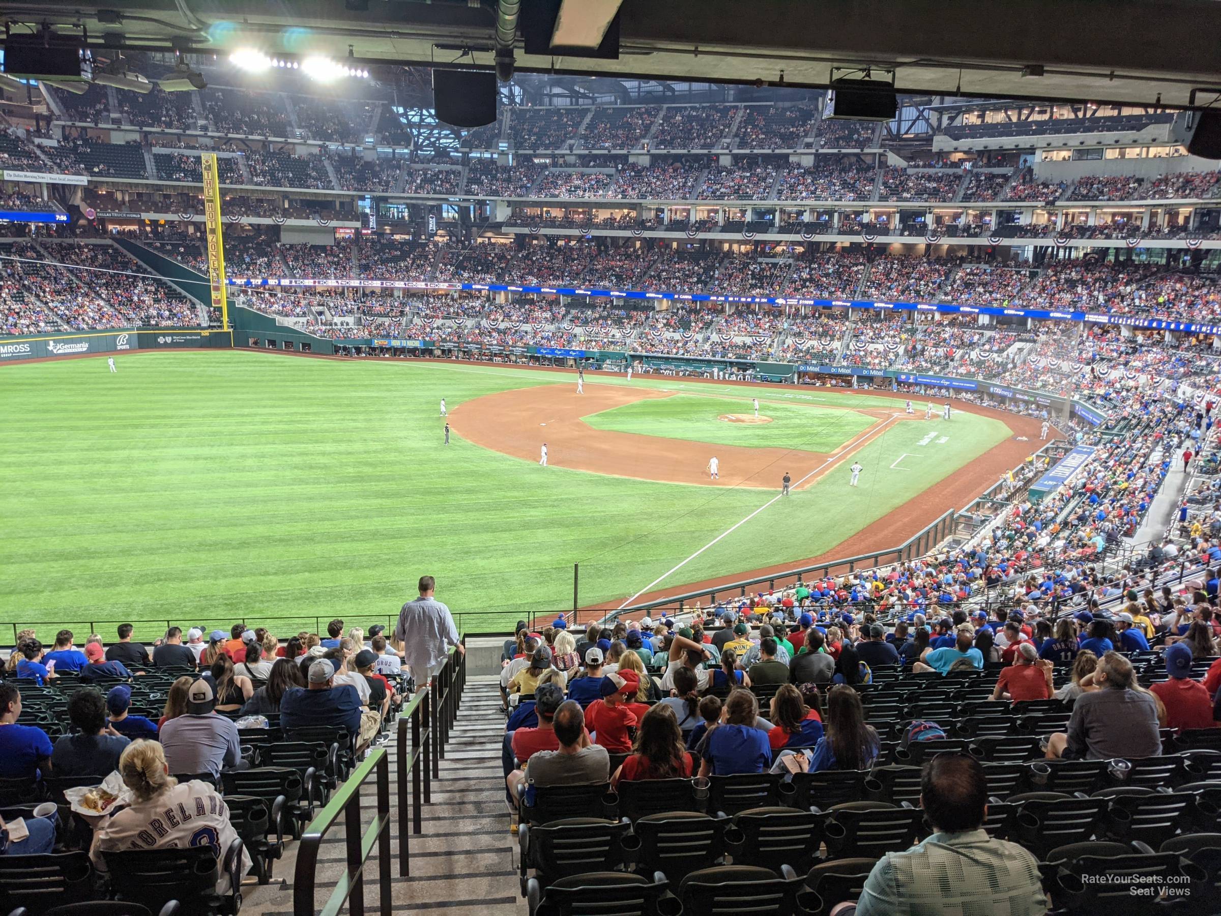 section 102, row 17 seat view  for baseball - globe life field