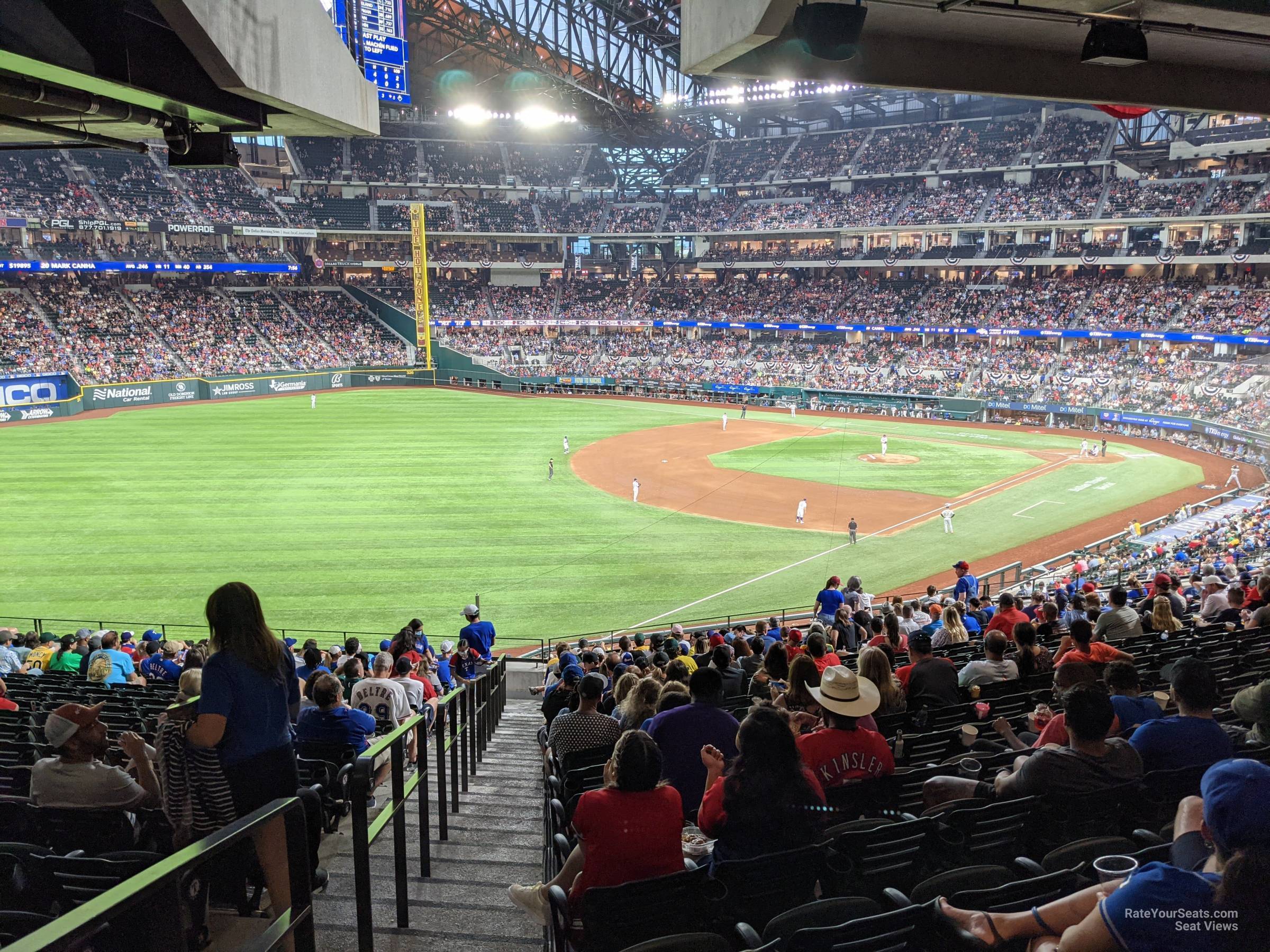 section 103, row 19 seat view  for baseball - globe life field