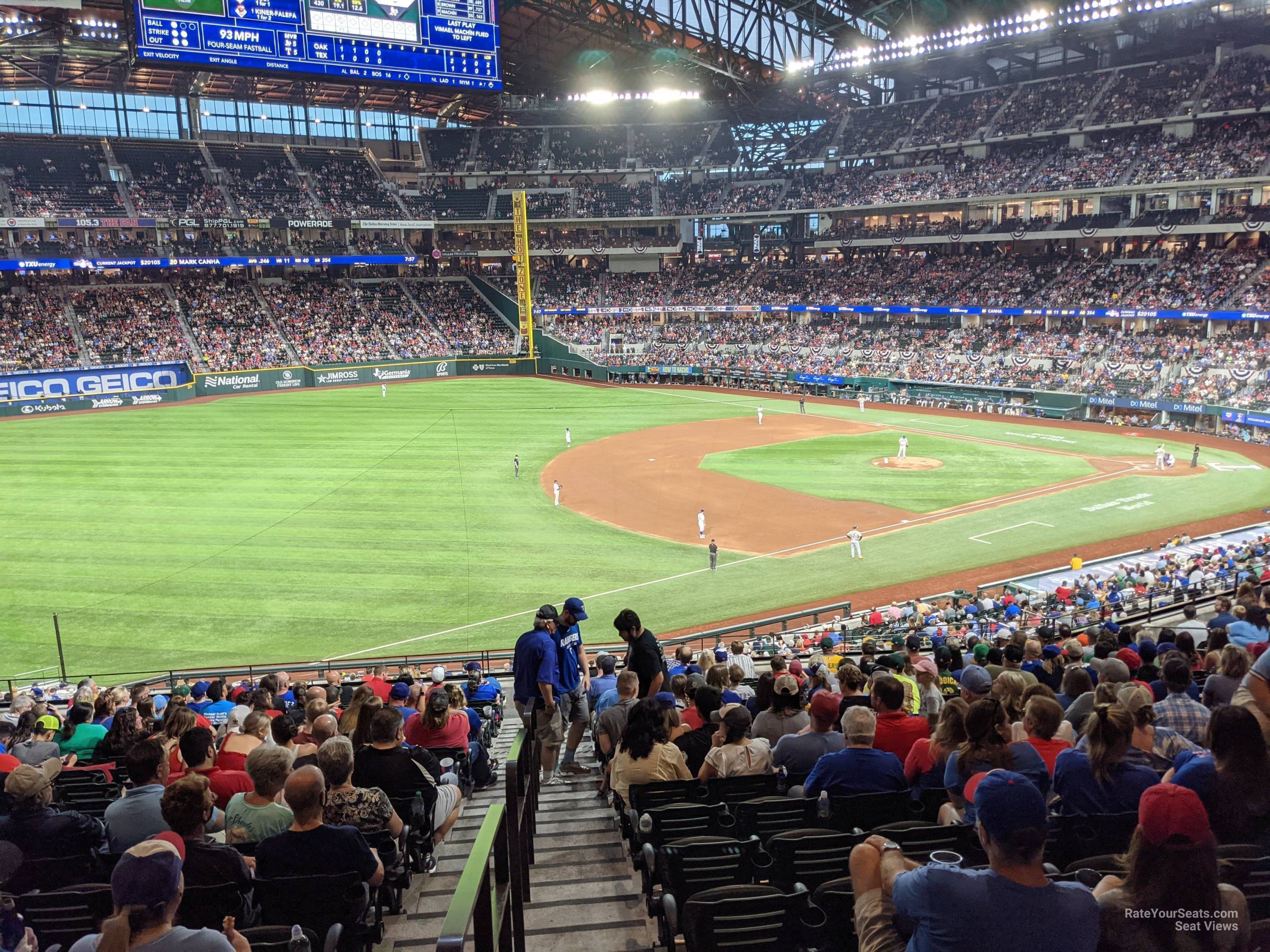 section 105, row 16 seat view  - globe life field