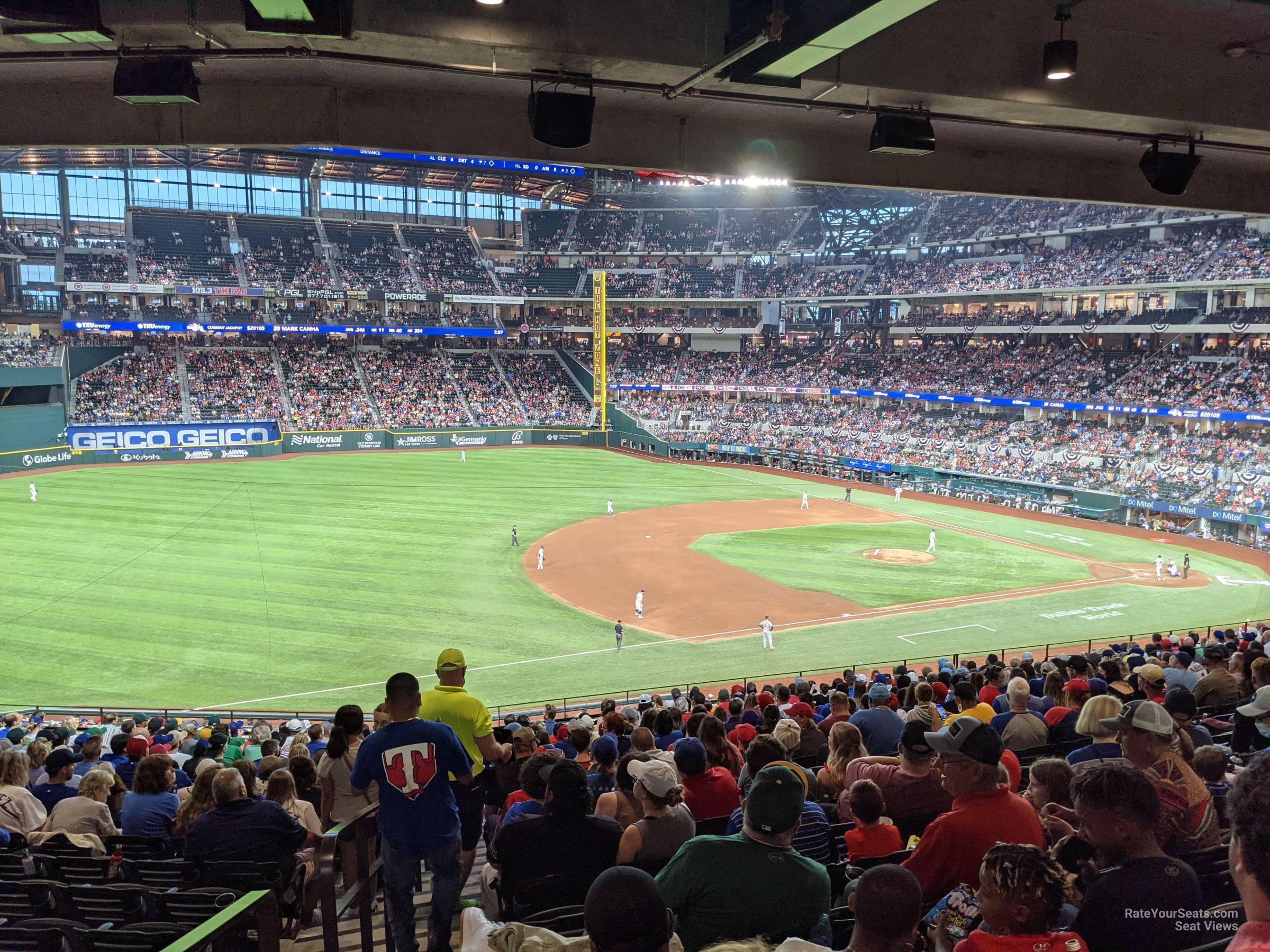 section 106, row 19 seat view  - globe life field