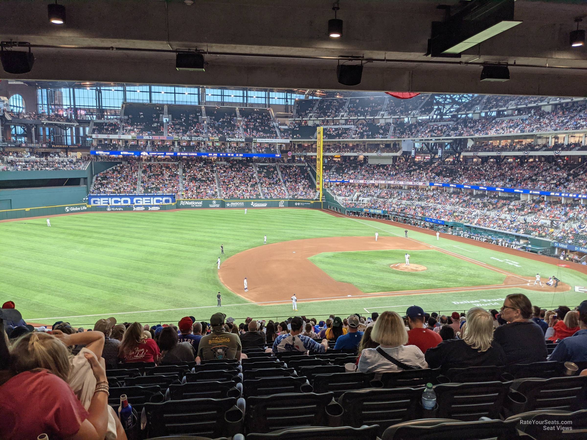 section 107, row 19 seat view  - globe life field
