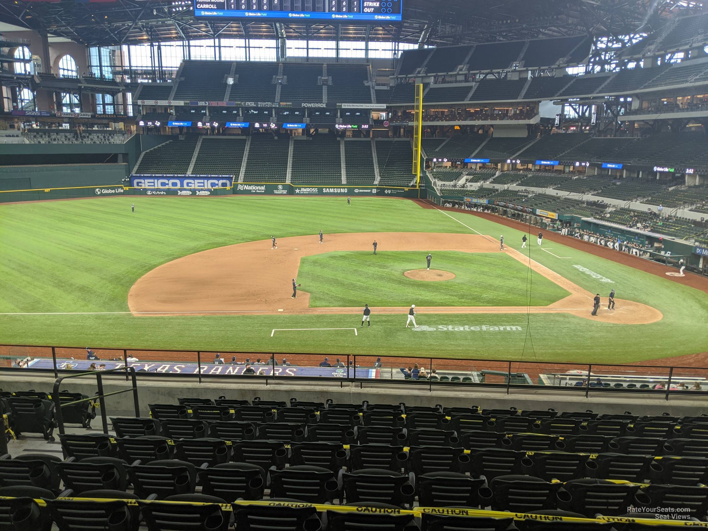 section 109, row 10 seat view  for baseball - globe life field