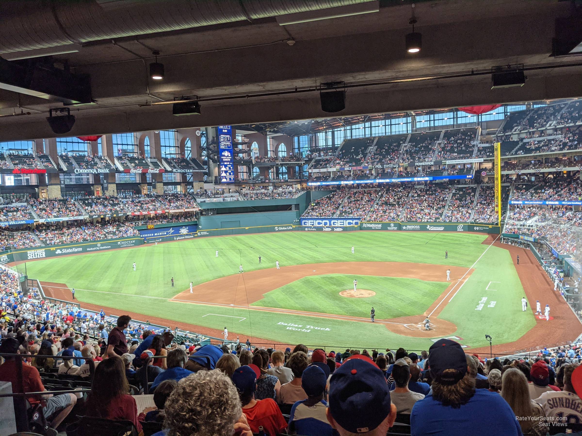 section 112, row 19 seat view  for baseball - globe life field