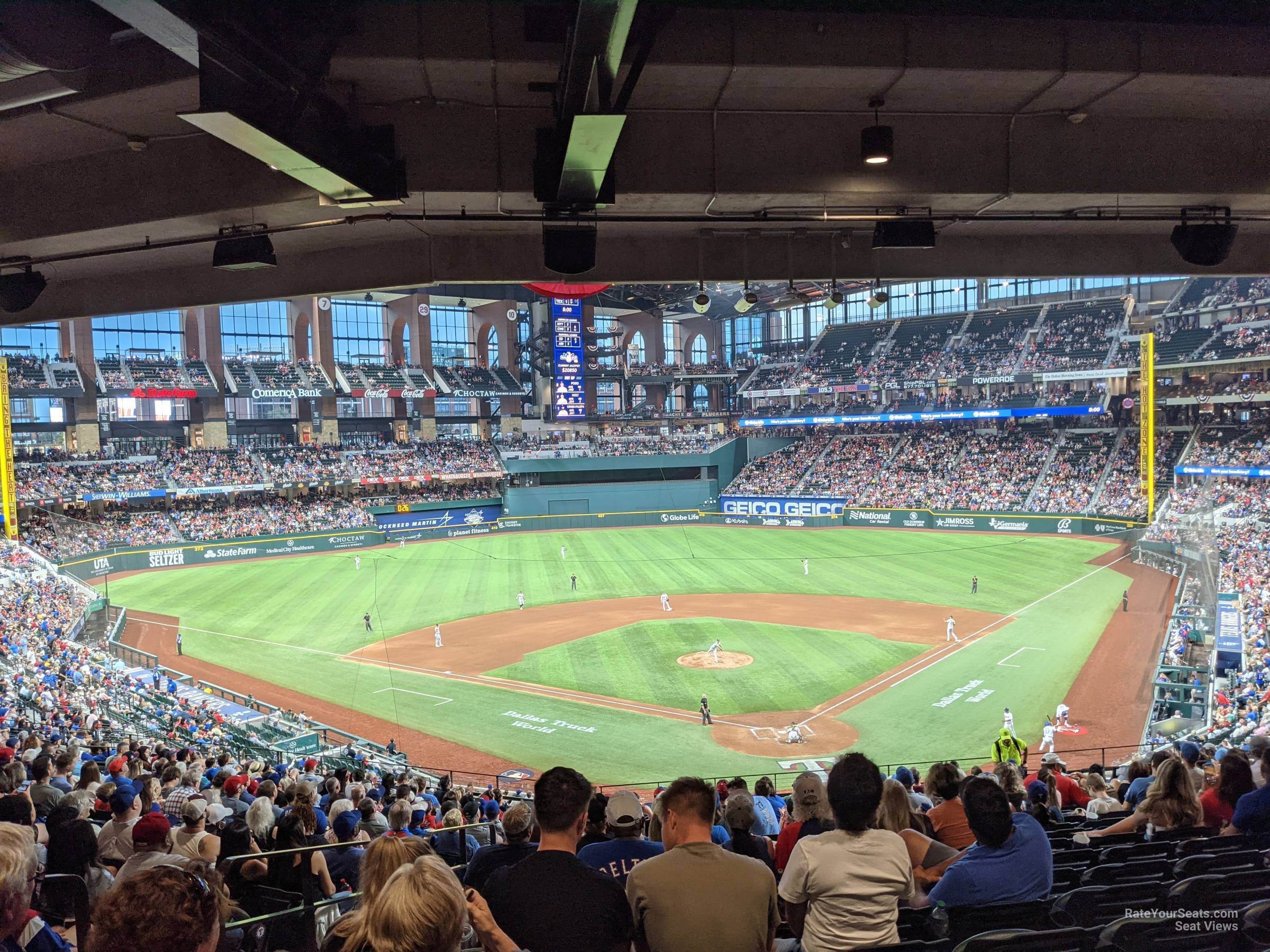 section 113, row 19 seat view  for baseball - globe life field