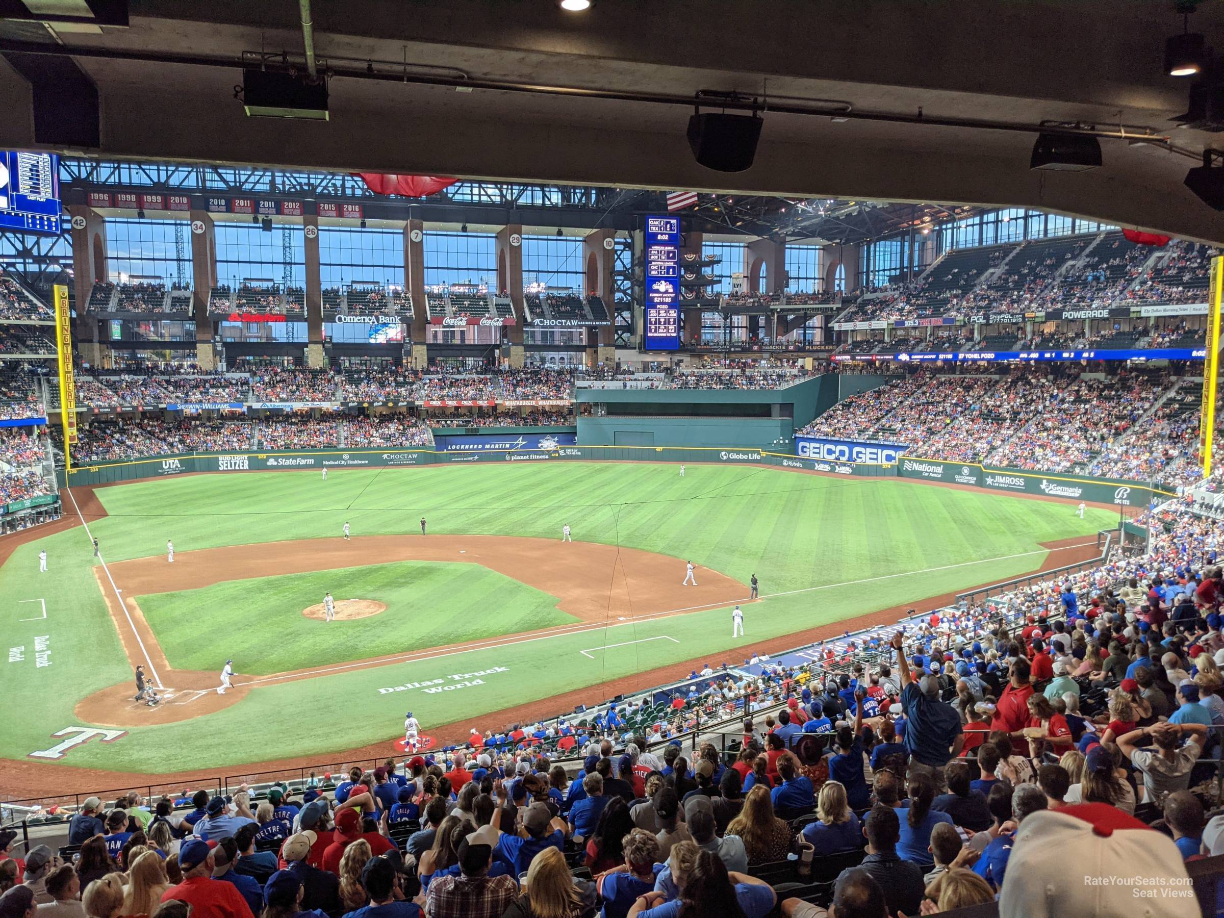 section 117, row 16 seat view  for baseball - globe life field