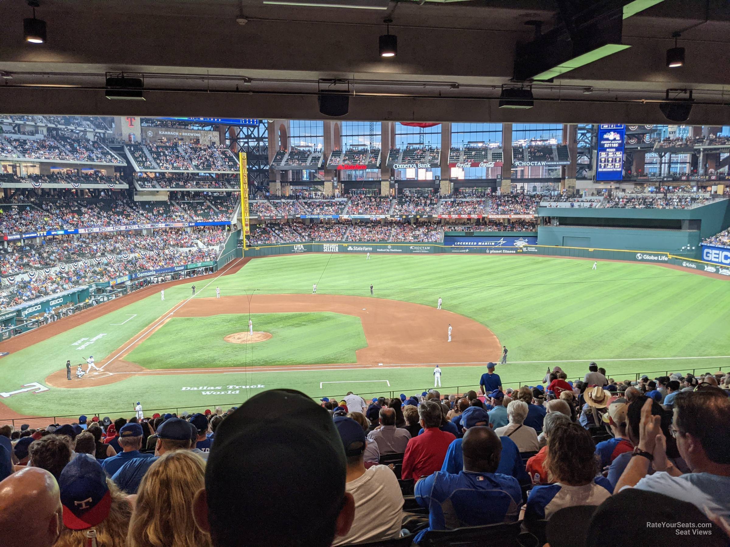 section 119, row 20 seat view  for baseball - globe life field