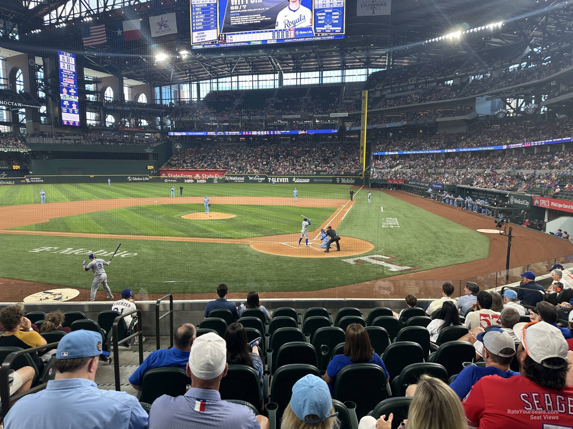 section 12, row 7 seat view  for baseball - globe life field
