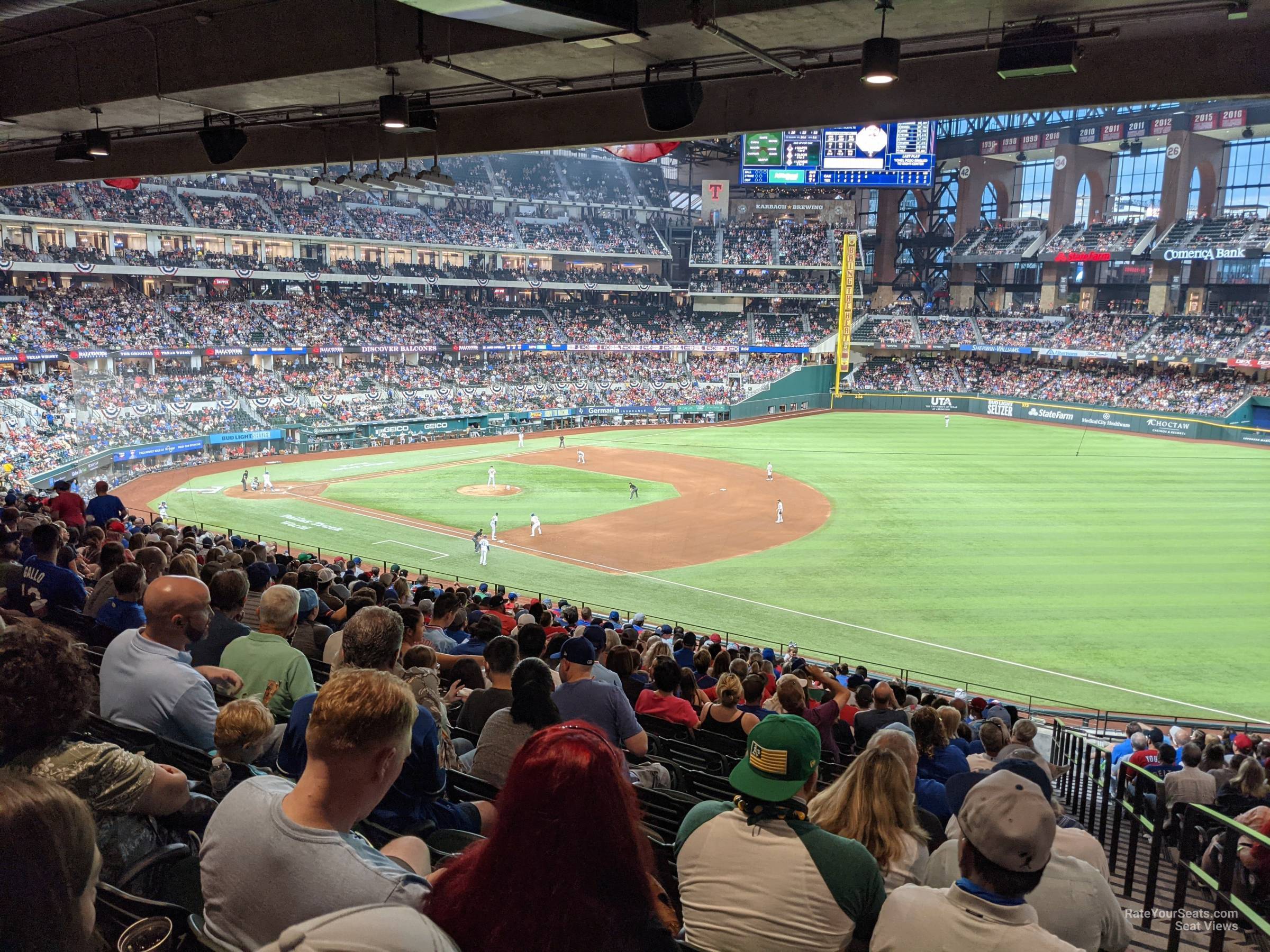 section 123, row 20 seat view  for baseball - globe life field