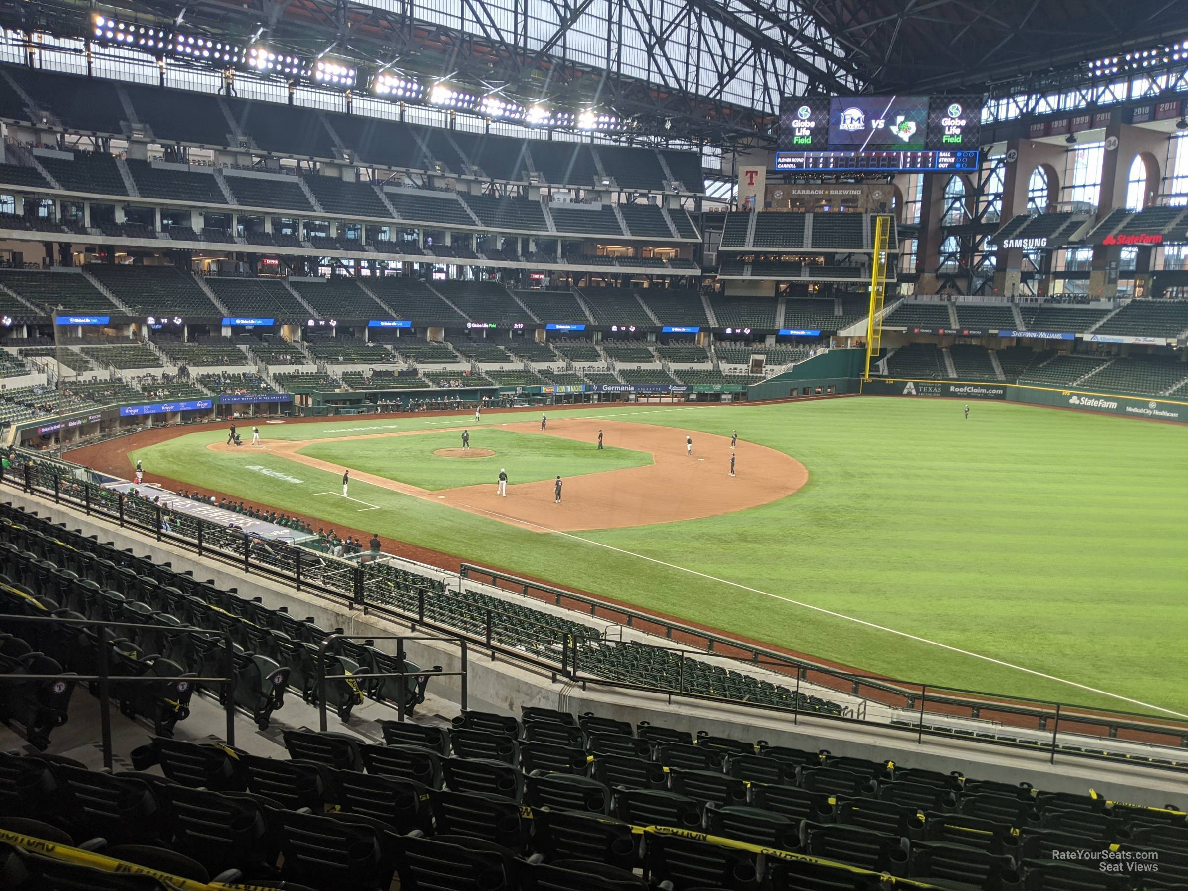 section 124, row 10 seat view  - globe life field