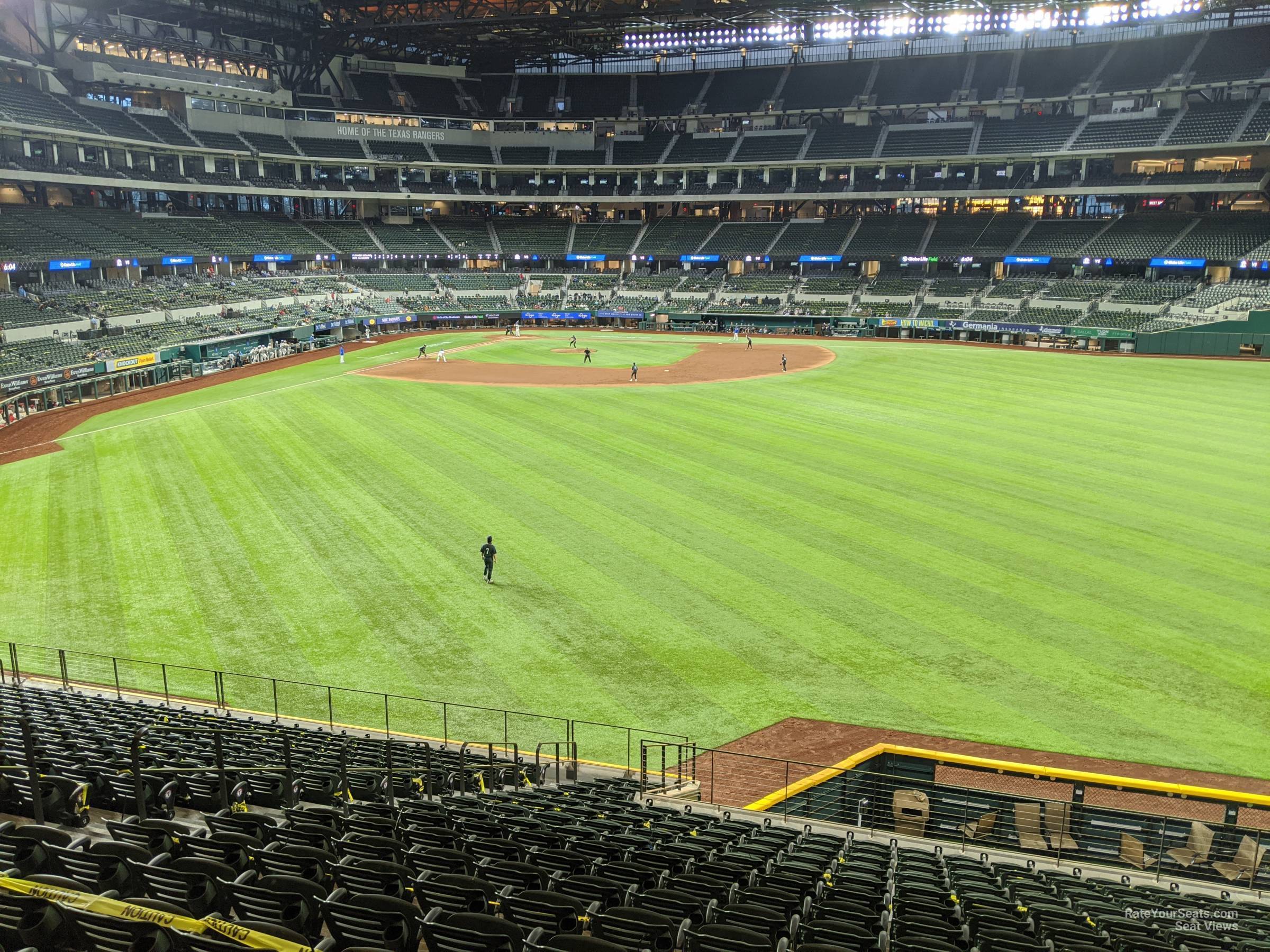 section 132, row 19 seat view  for baseball - globe life field