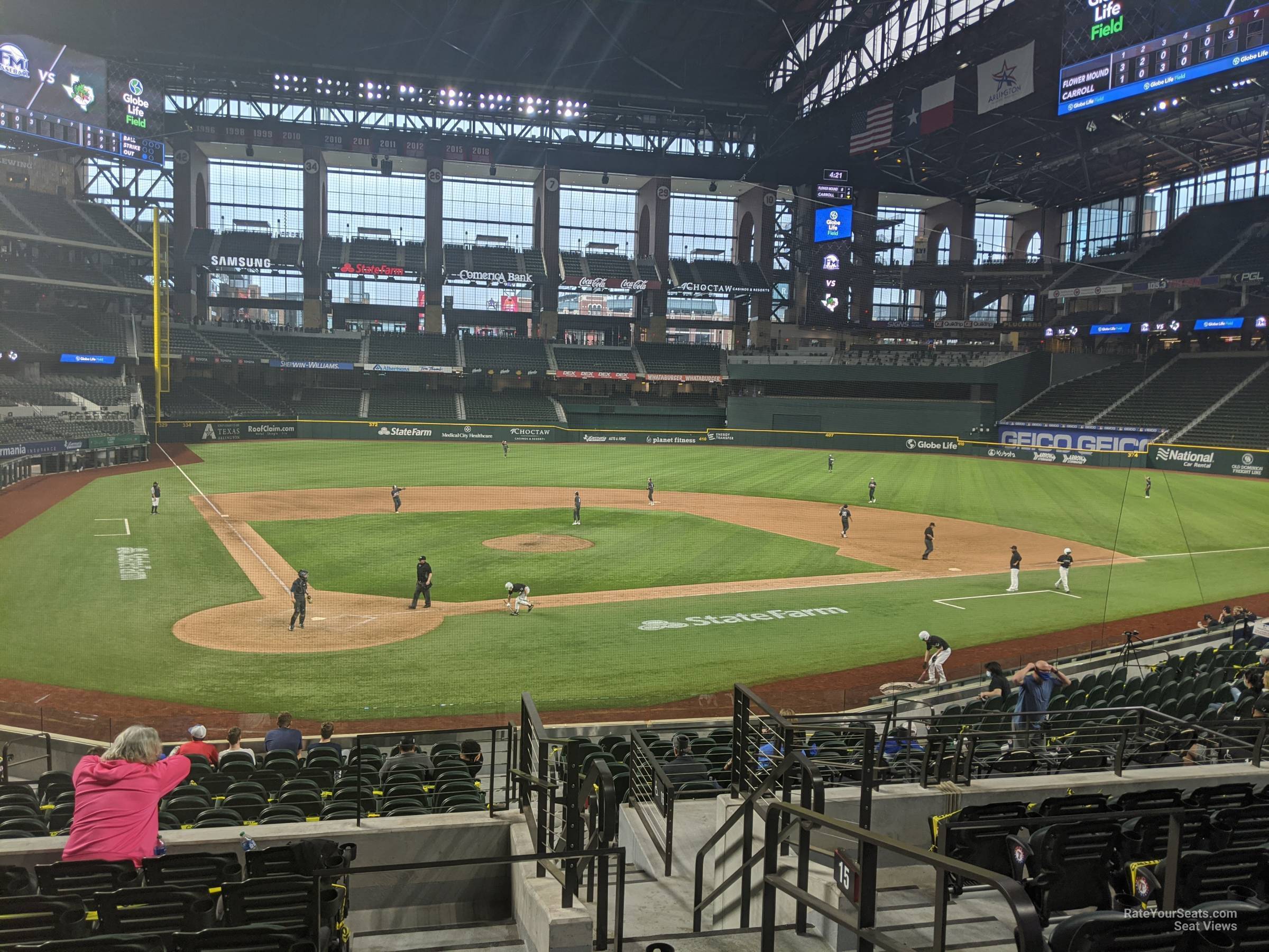 section 15, row 16 seat view  - globe life field