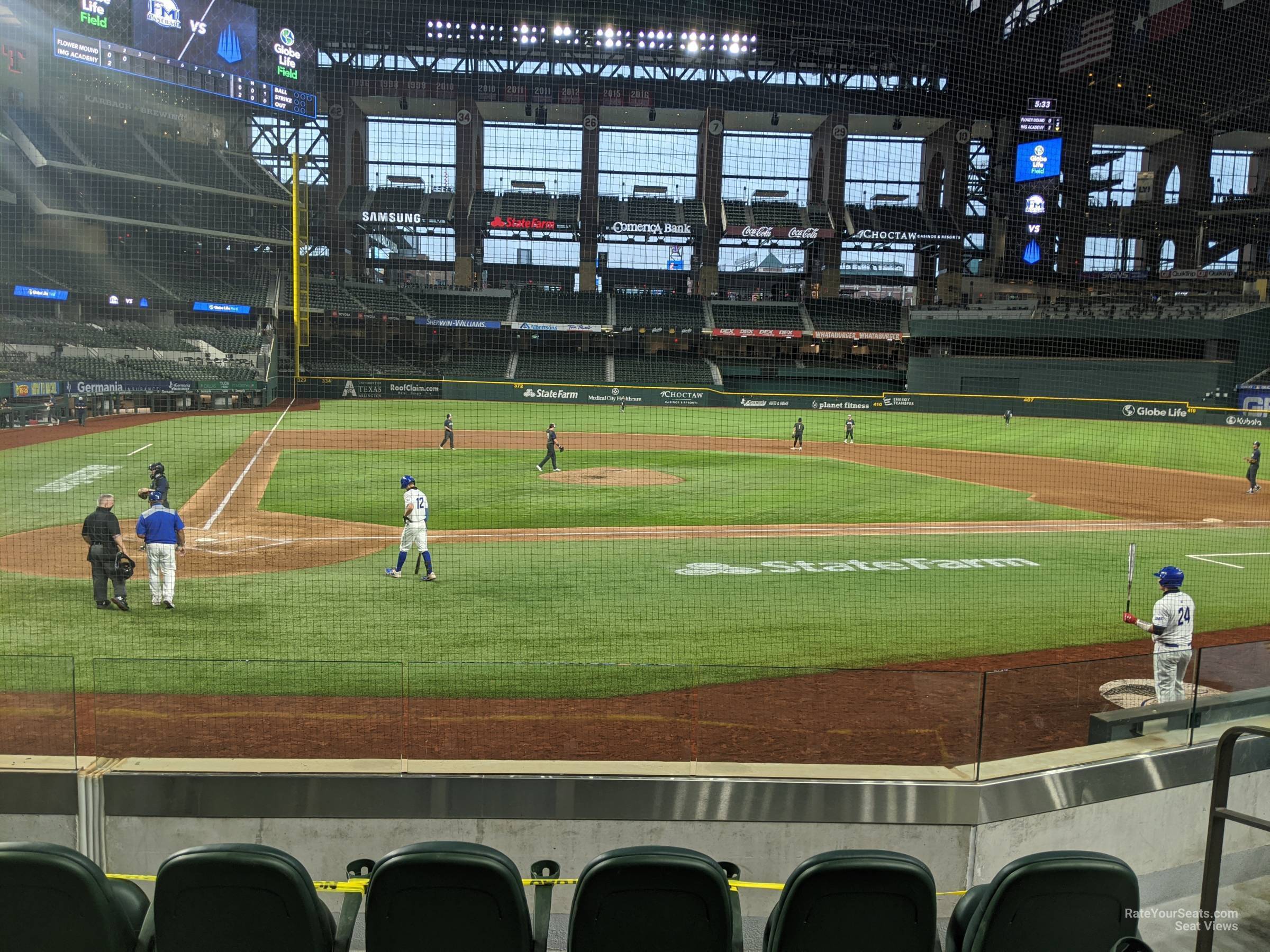 section 16, row 3 seat view  - globe life field