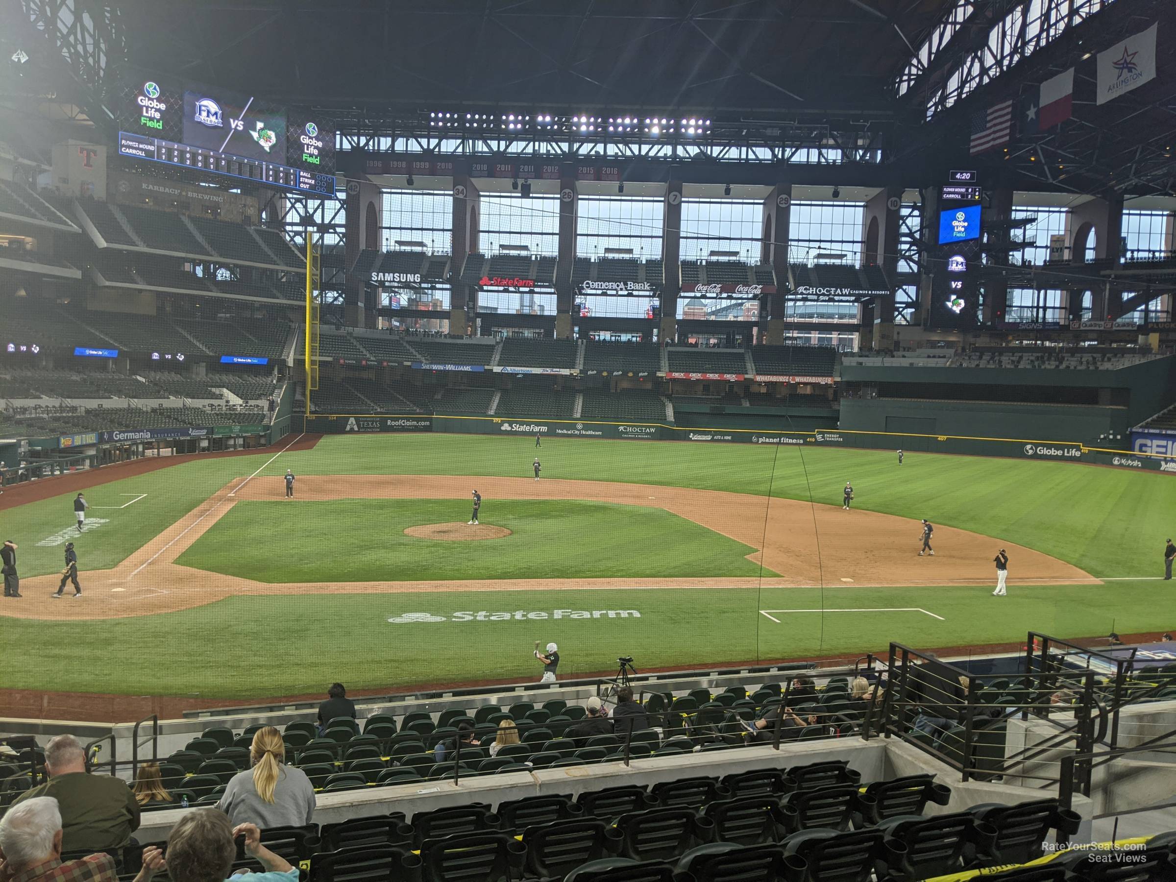 section 17, row 16 seat view  - globe life field