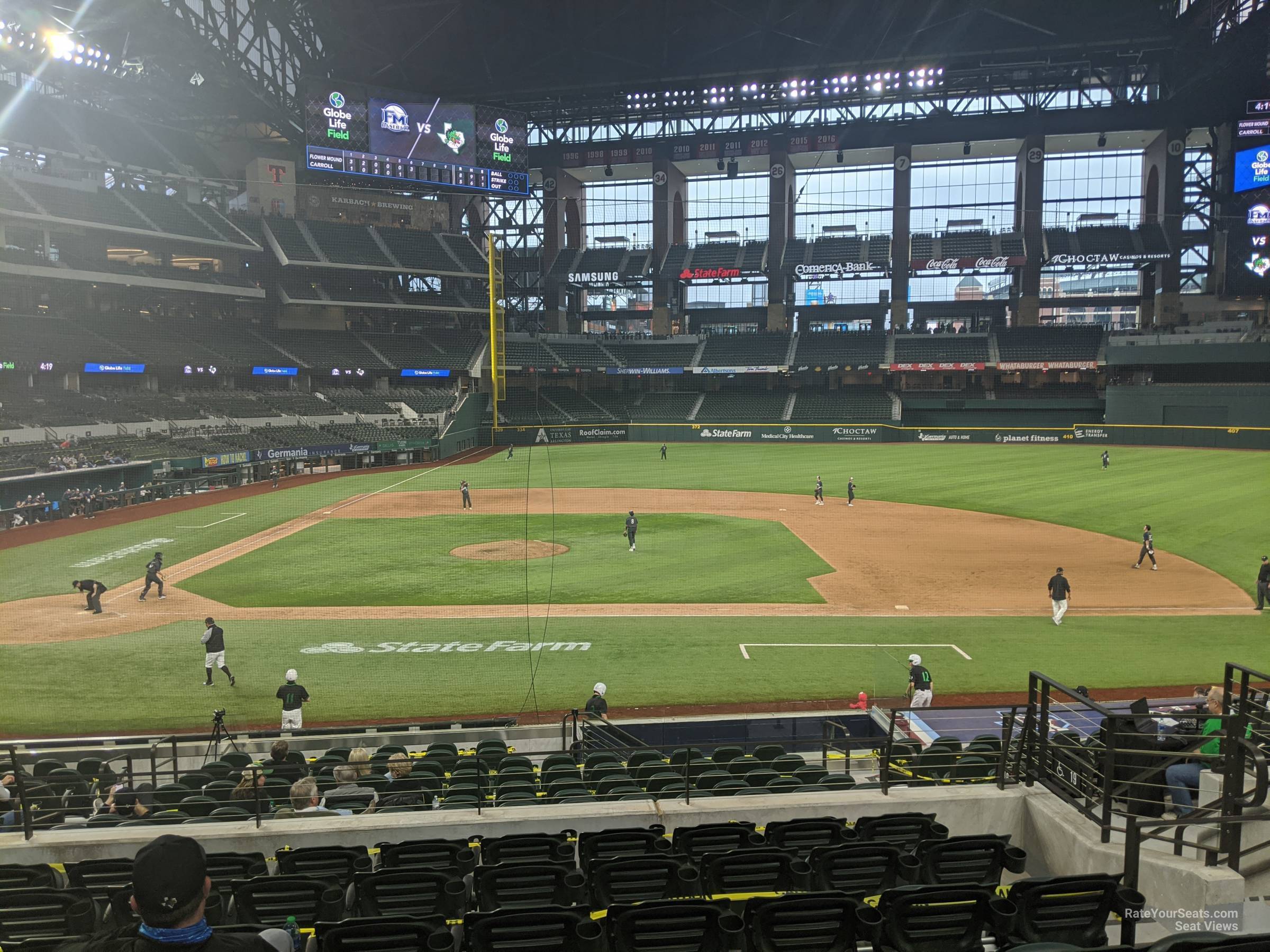 section 18, row 16 seat view  - globe life field