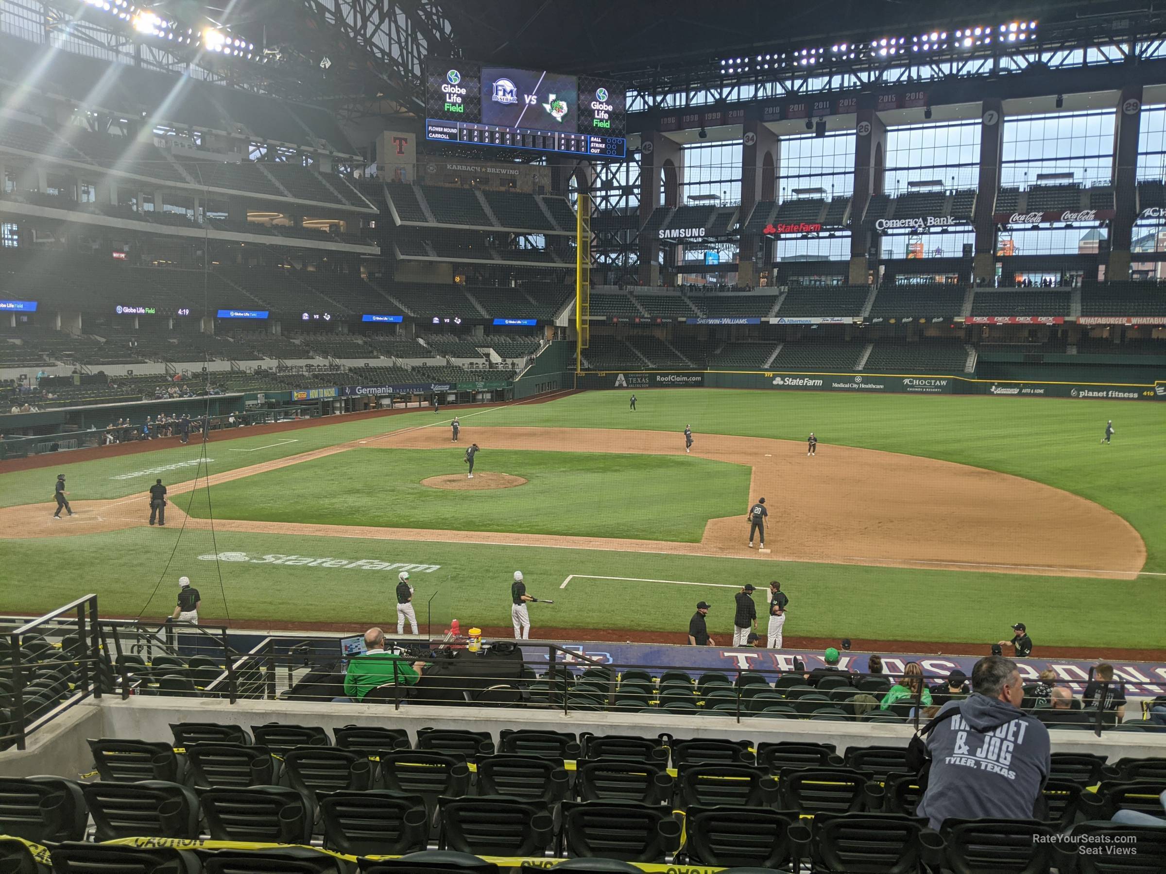 section 19, row 16 seat view  - globe life field