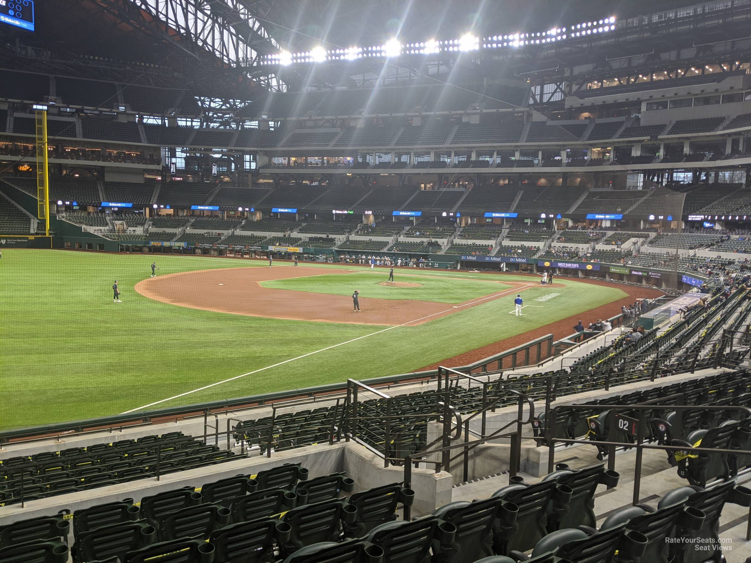 section 2, row 16 seat view  for baseball - globe life field