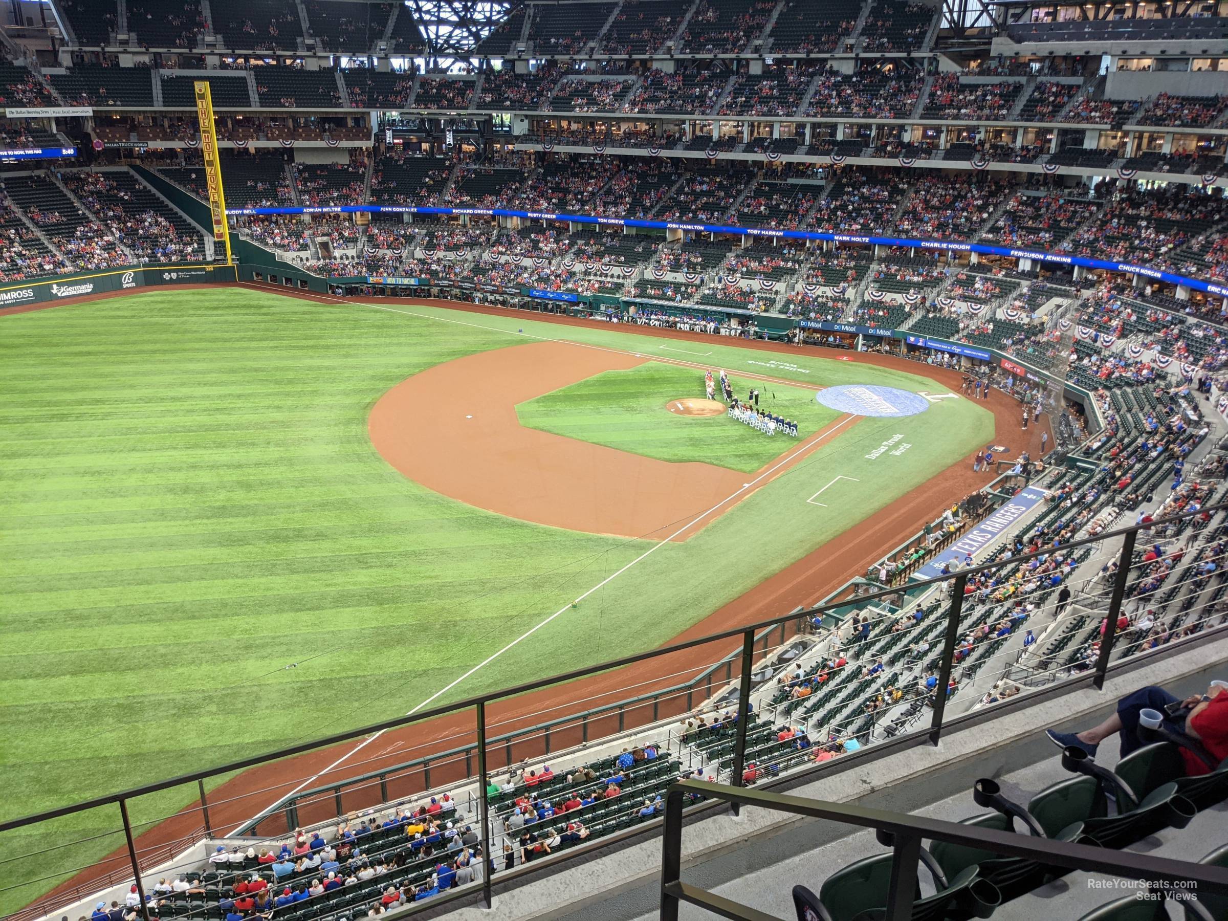 section 205, row 4 seat view  for baseball - globe life field