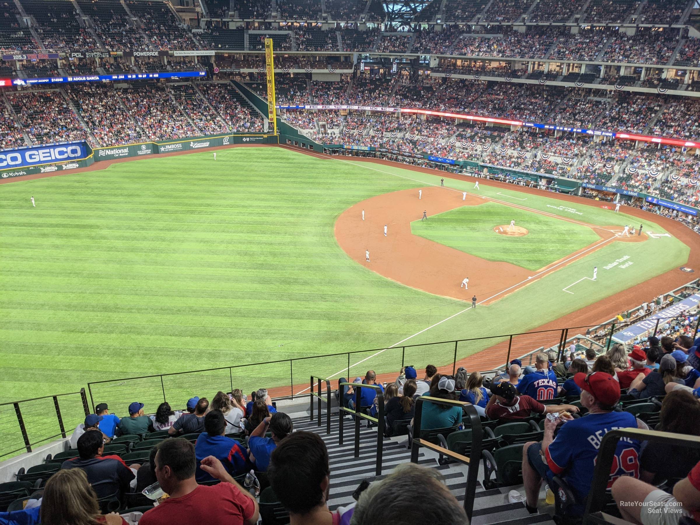 section 205, row 8 seat view  - globe life field