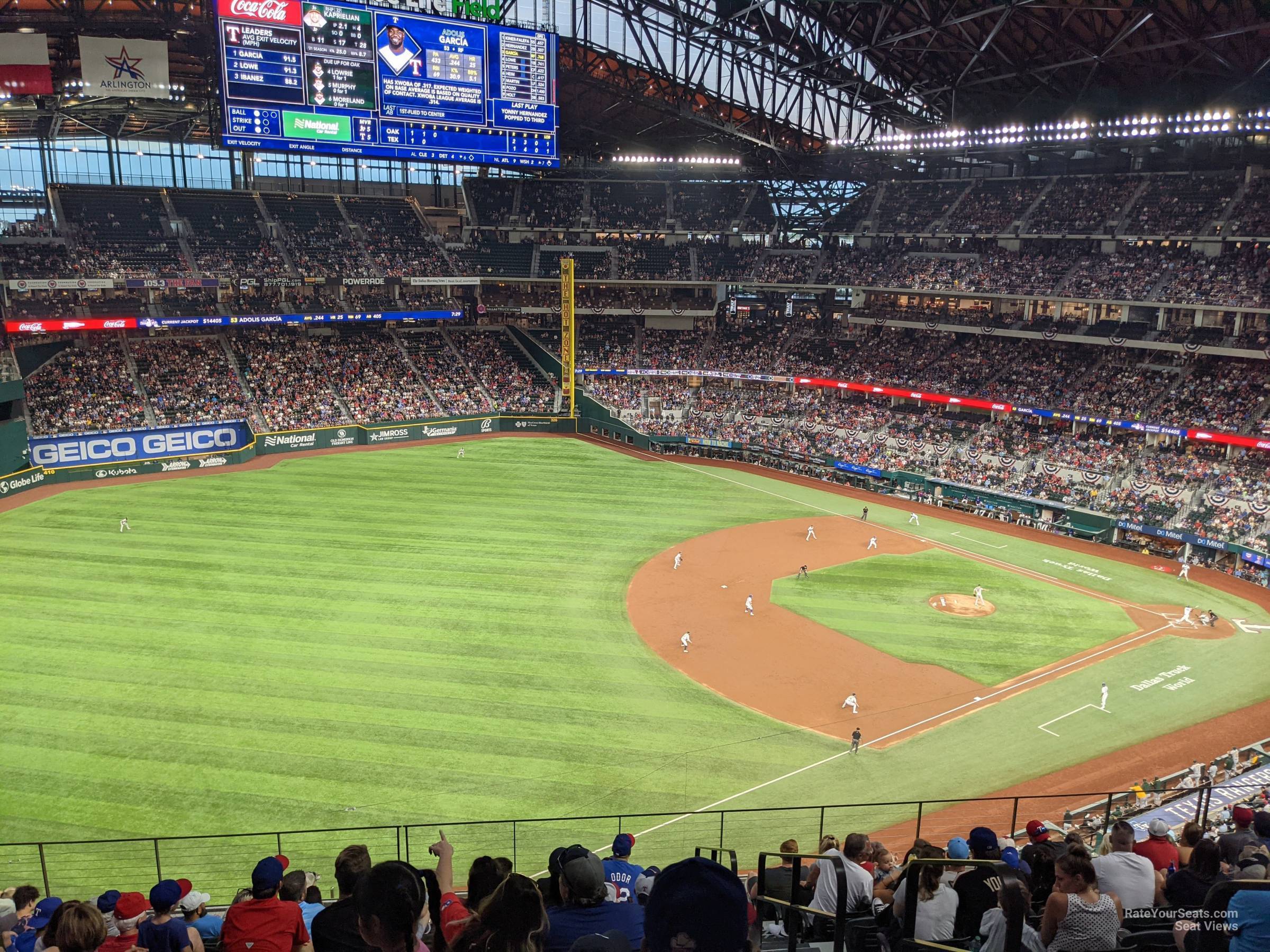 section 206, row 8 seat view  - globe life field