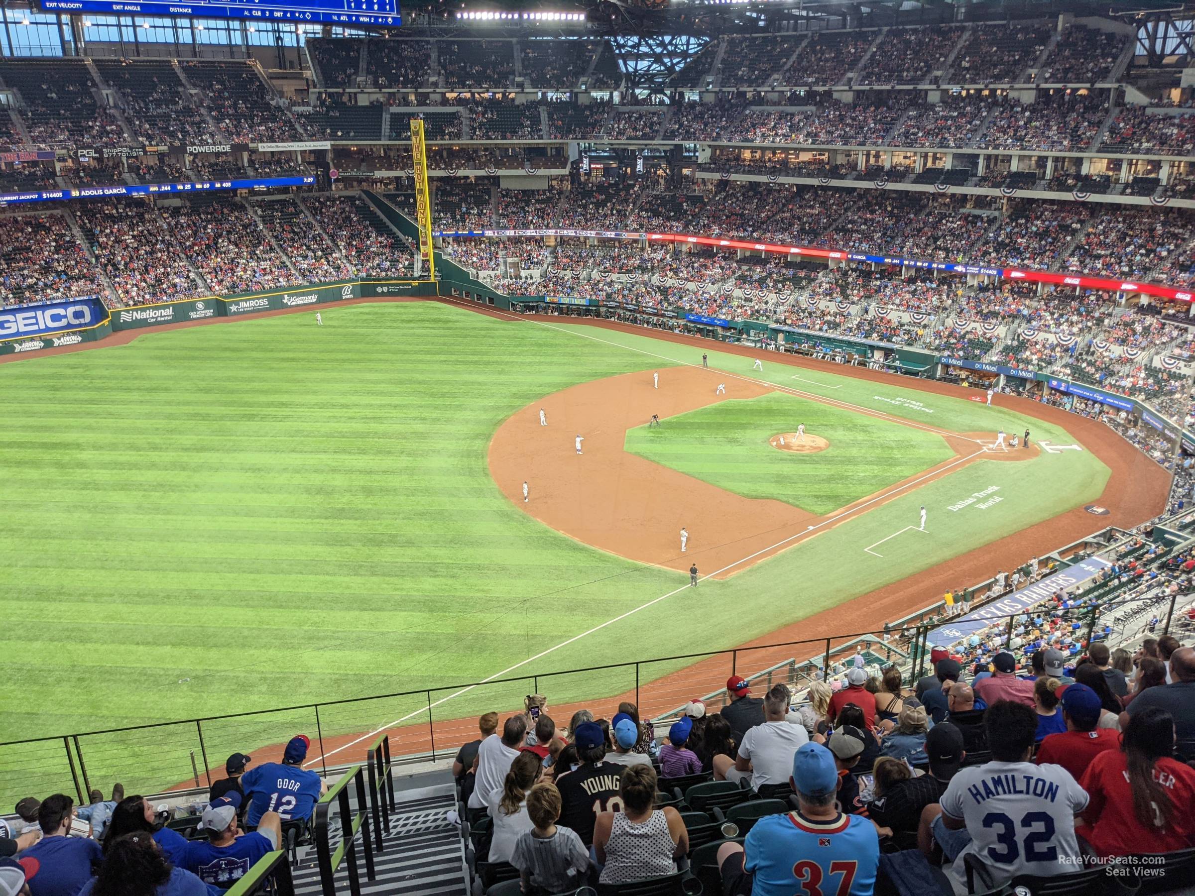 section 207, row 8 seat view  for baseball - globe life field