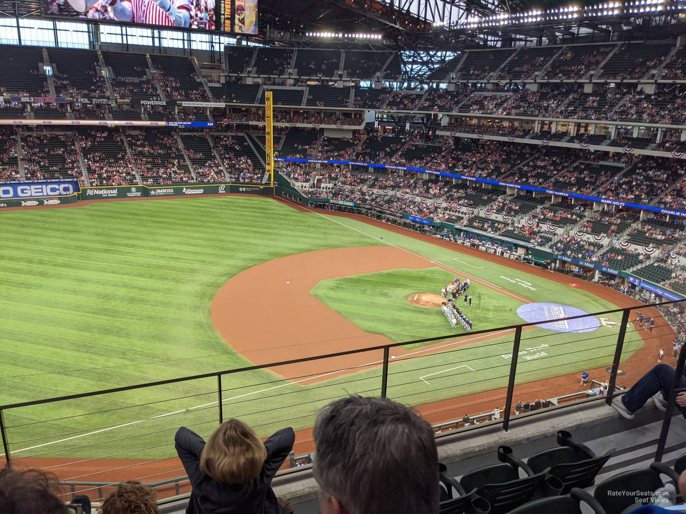 section 208, row 4 seat view  for baseball - globe life field