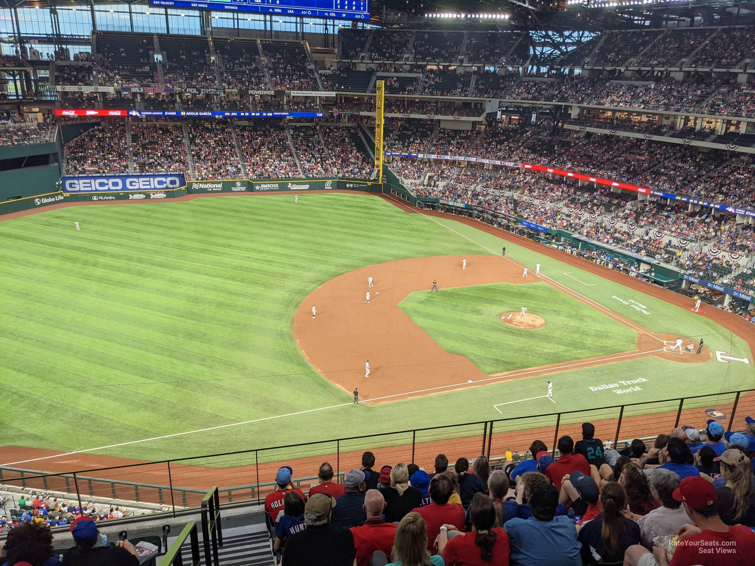 section 209, row 8 seat view  - globe life field