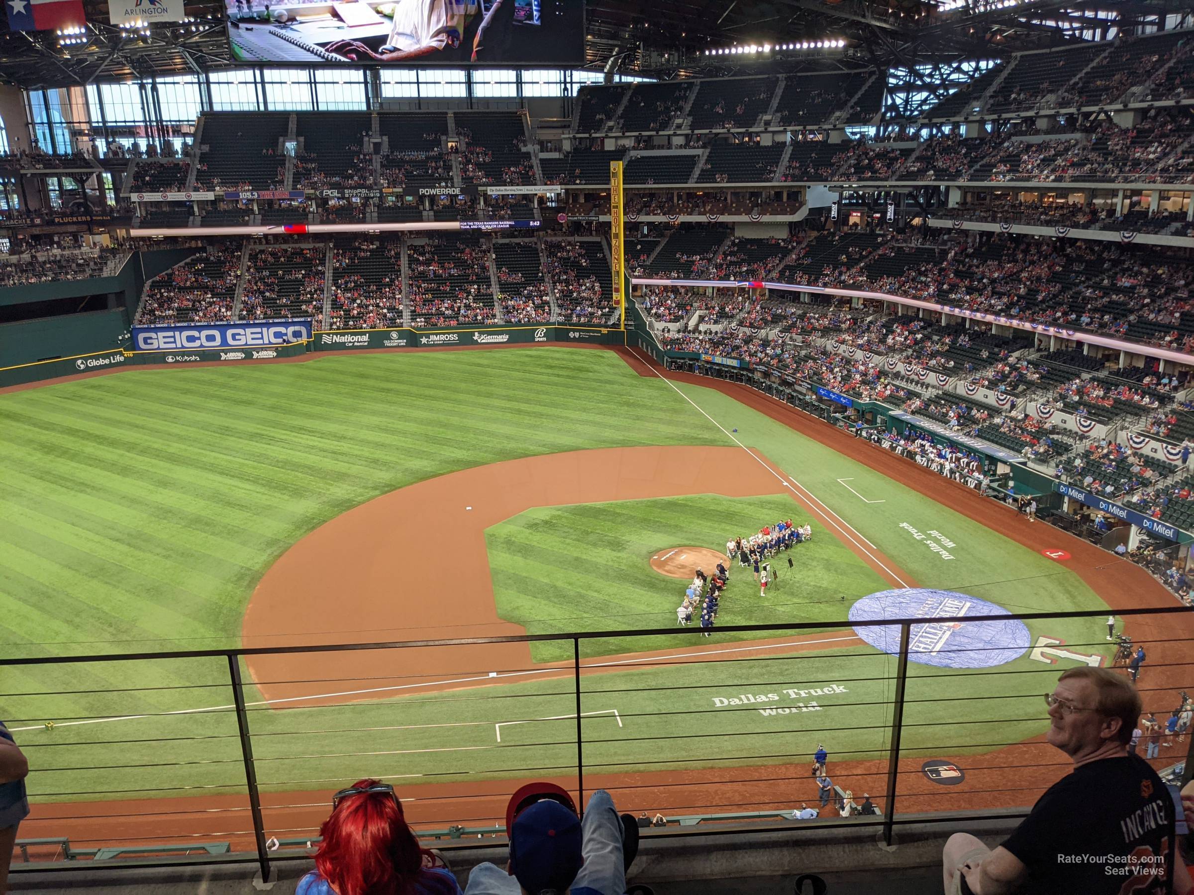section 211, row 4 seat view  for baseball - globe life field