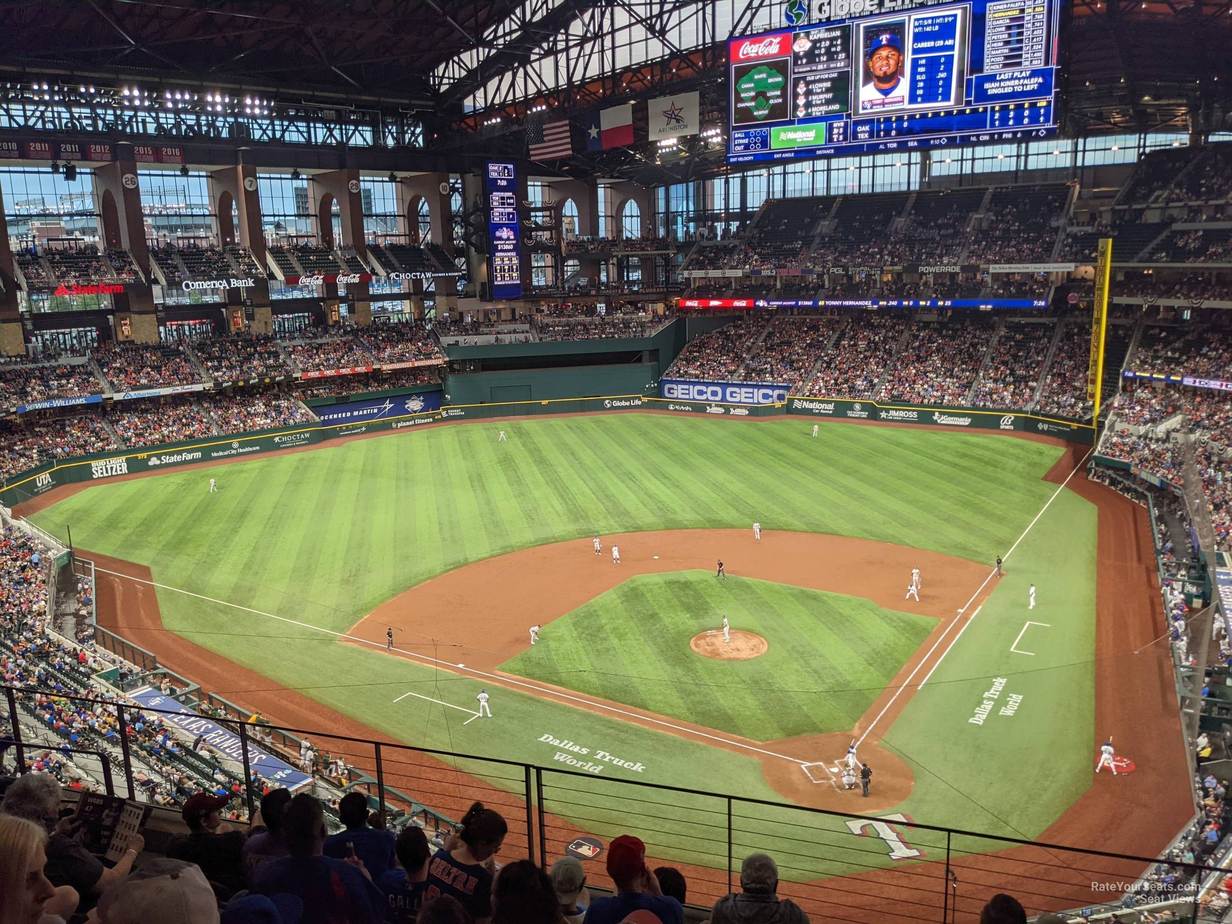 section 215, row 6_2 seat view  - globe life field