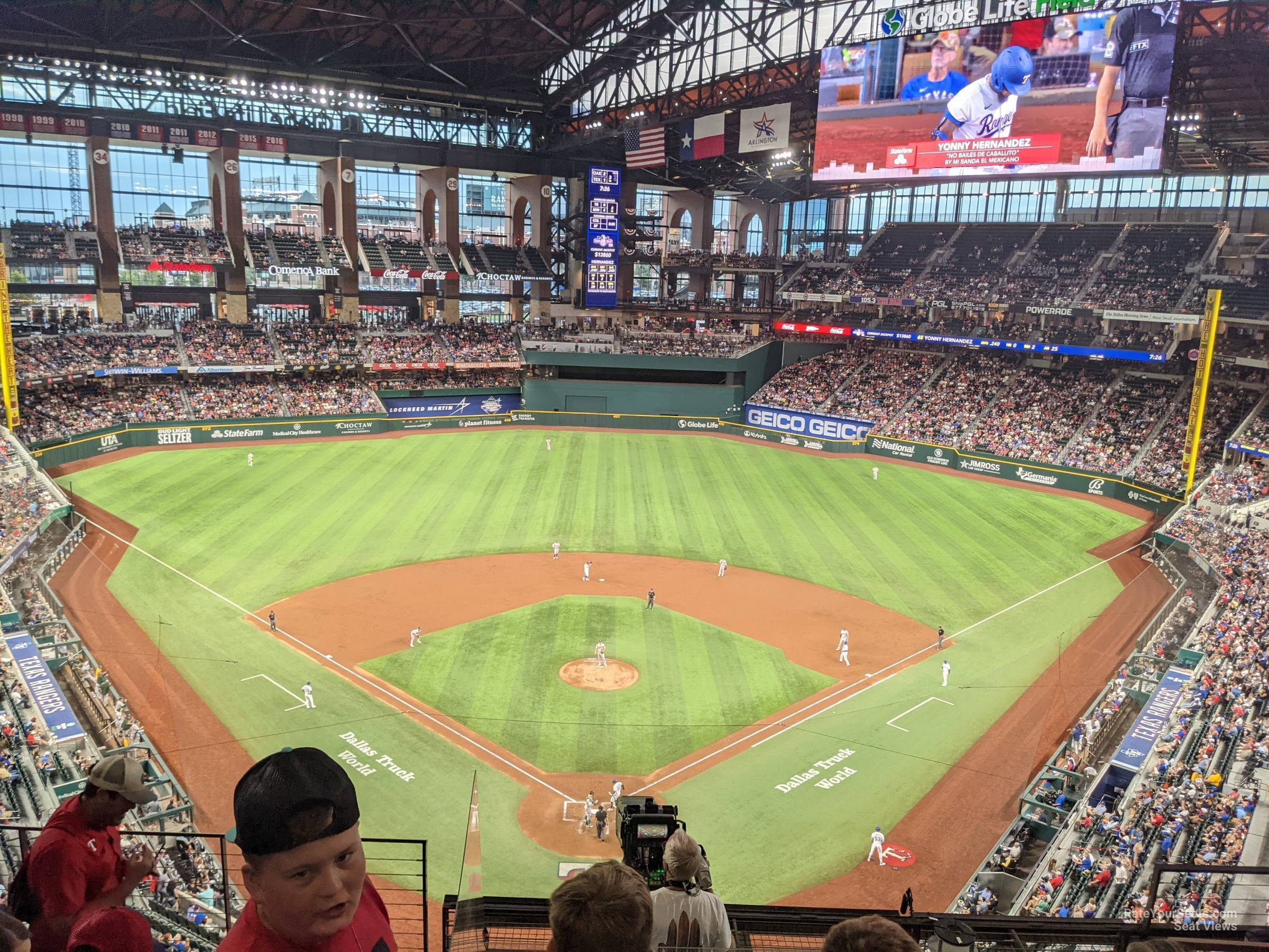 section 217, row 6_2 seat view  for baseball - globe life field