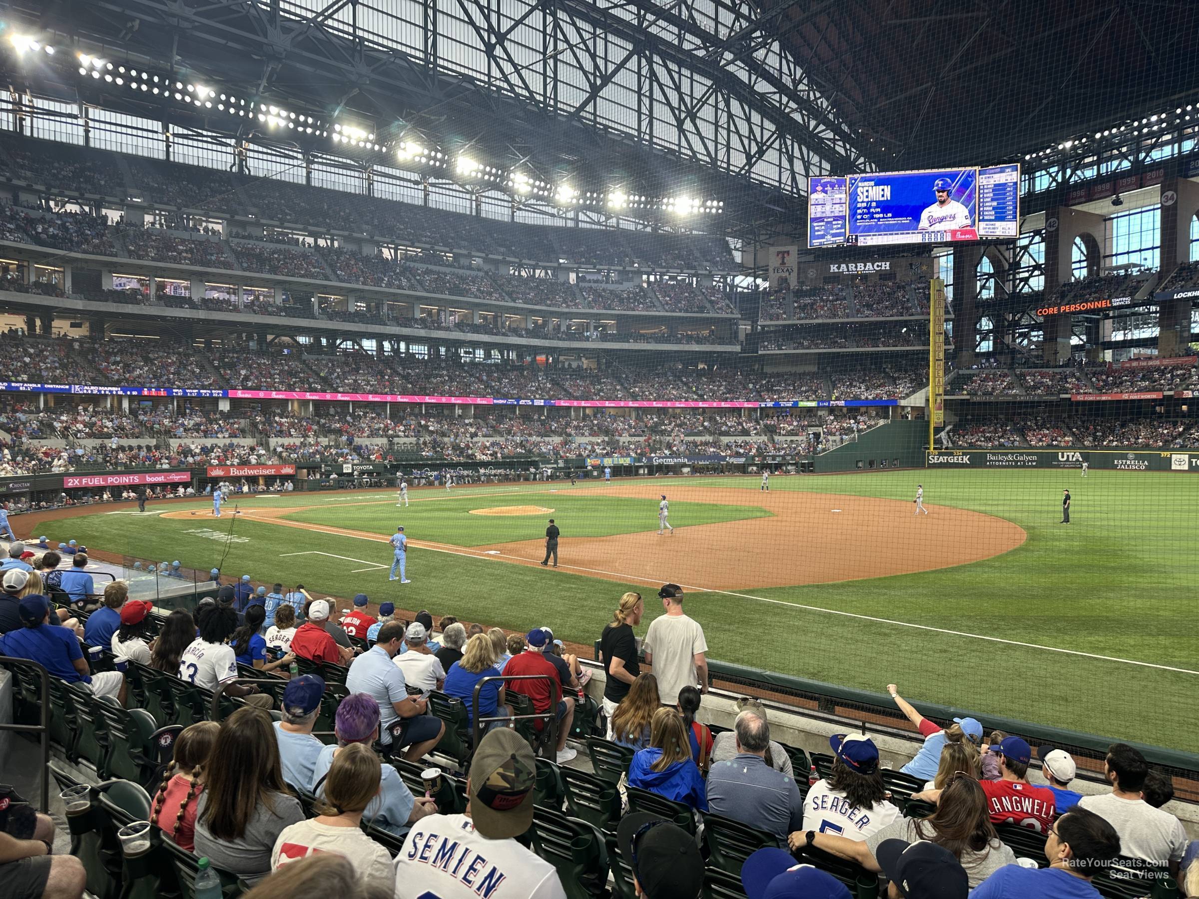 section 22, row 7 seat view  for baseball - globe life field