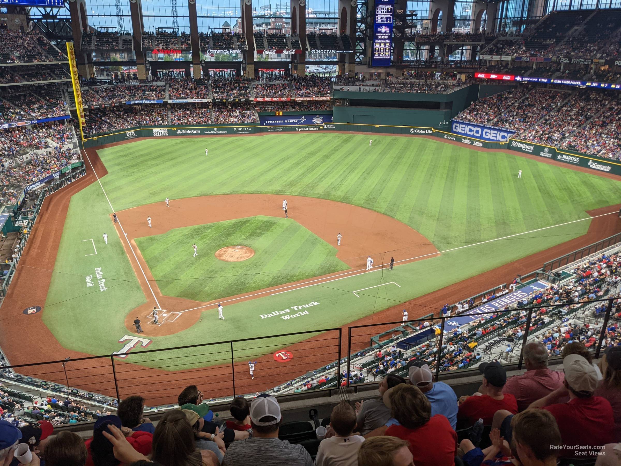 section 220, row 8 seat view  for baseball - globe life field