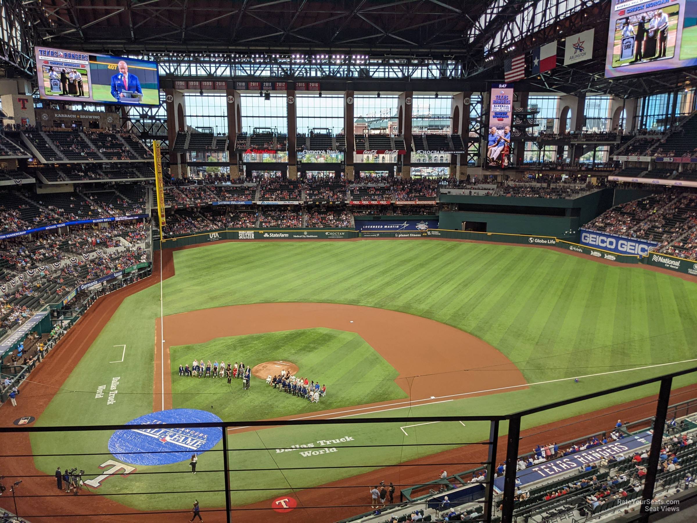 section 221, row 4 seat view  for baseball - globe life field