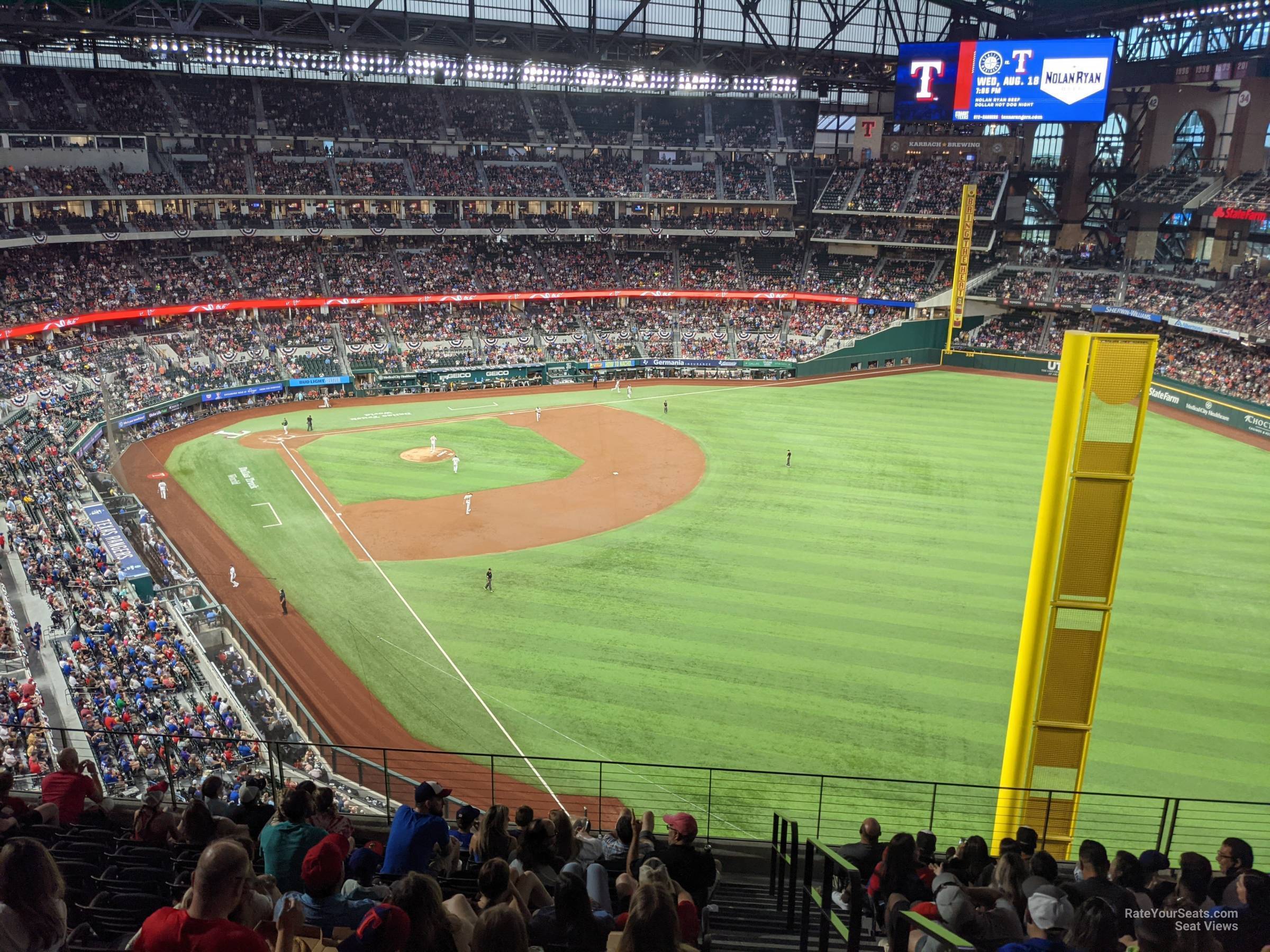 section 230, row 8 seat view  - globe life field