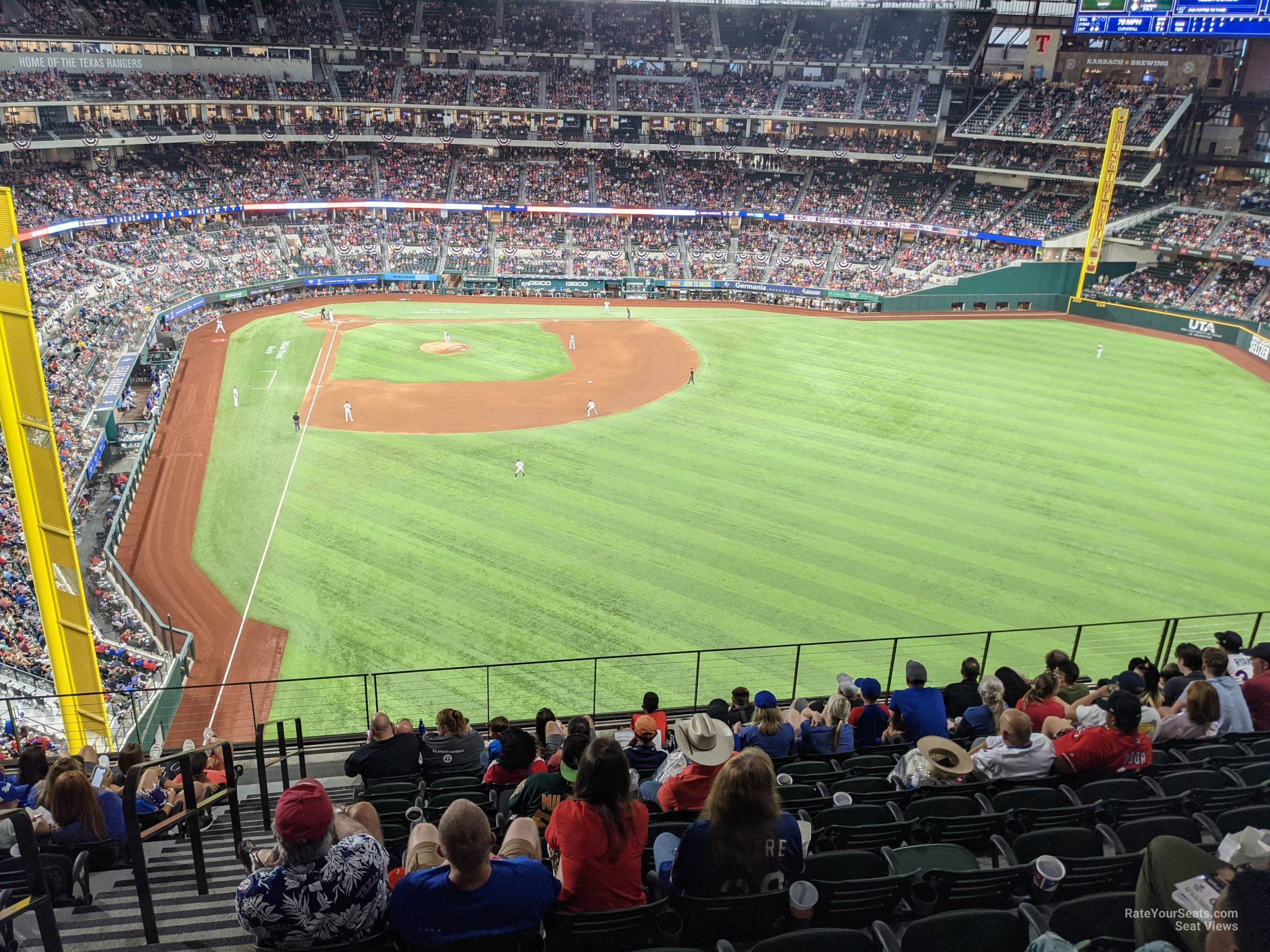 section 233, row 8 seat view  for baseball - globe life field