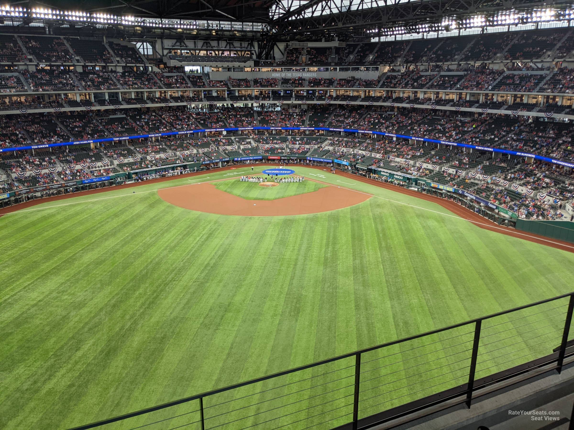 section 240, row 4 seat view  for baseball - globe life field