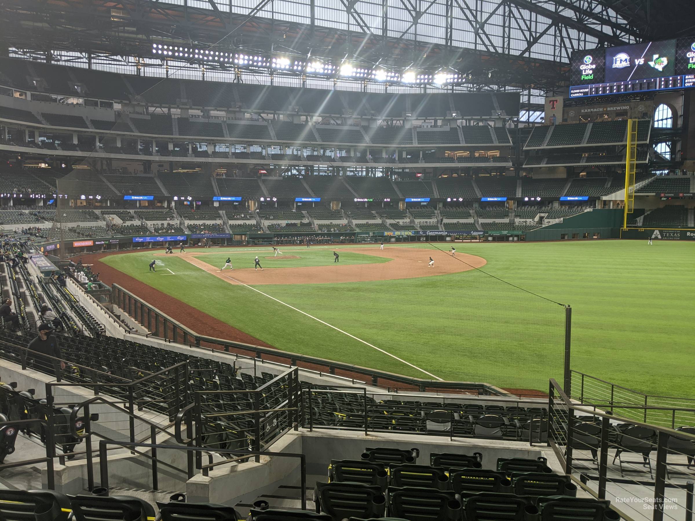section 25, row 16 seat view  - globe life field
