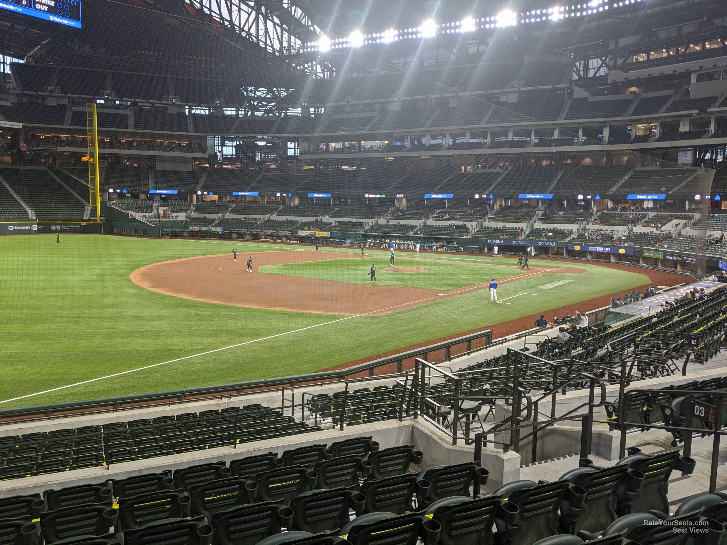 section 3, row 16 seat view  - globe life field