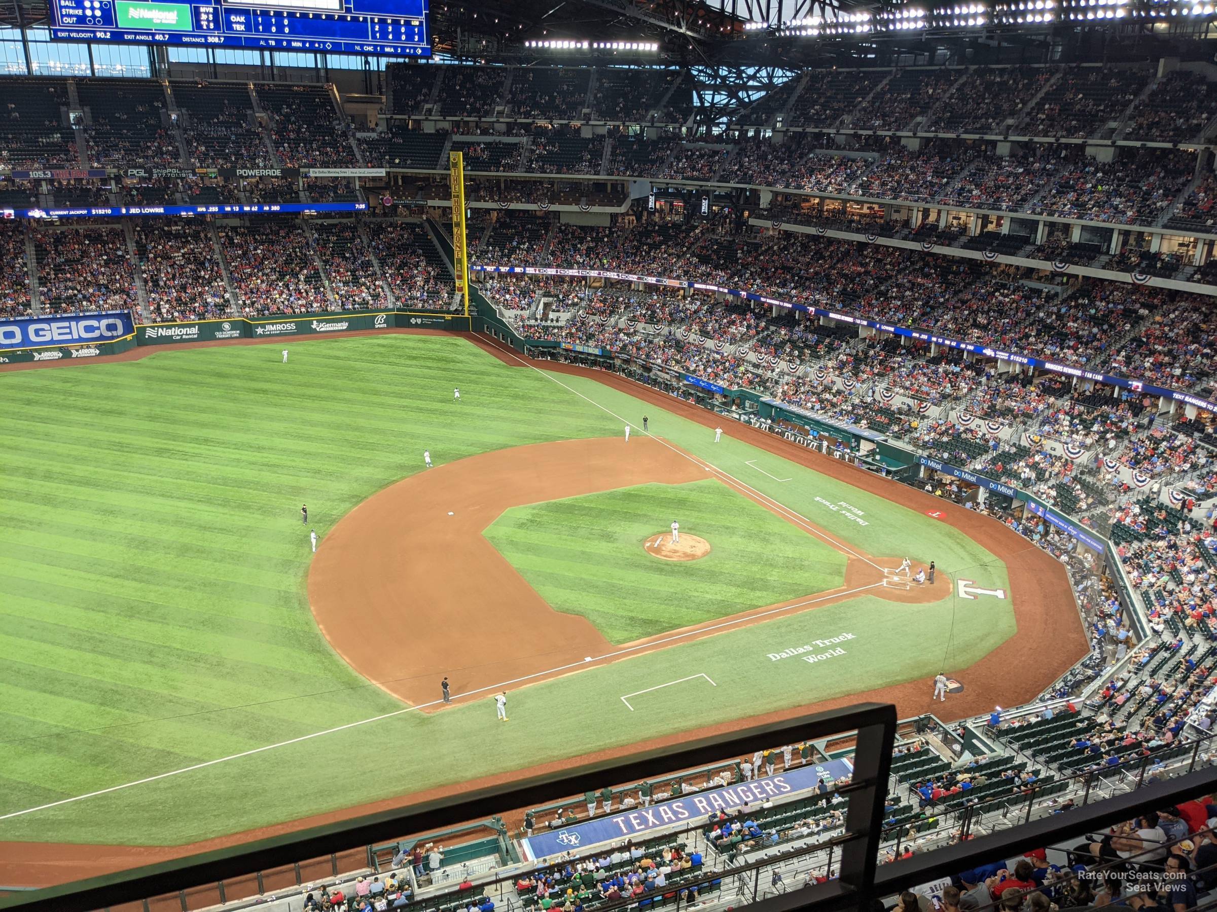 section 306, row 6 seat view  - globe life field