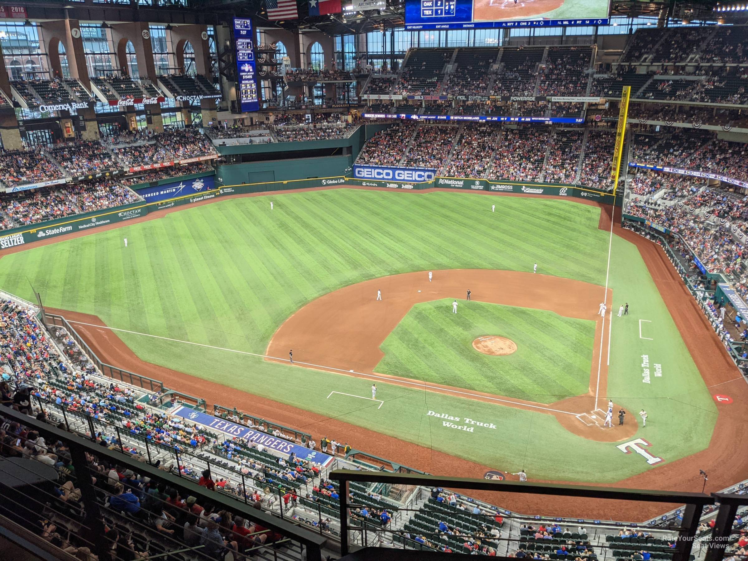 section 309, row 6 seat view  for baseball - globe life field