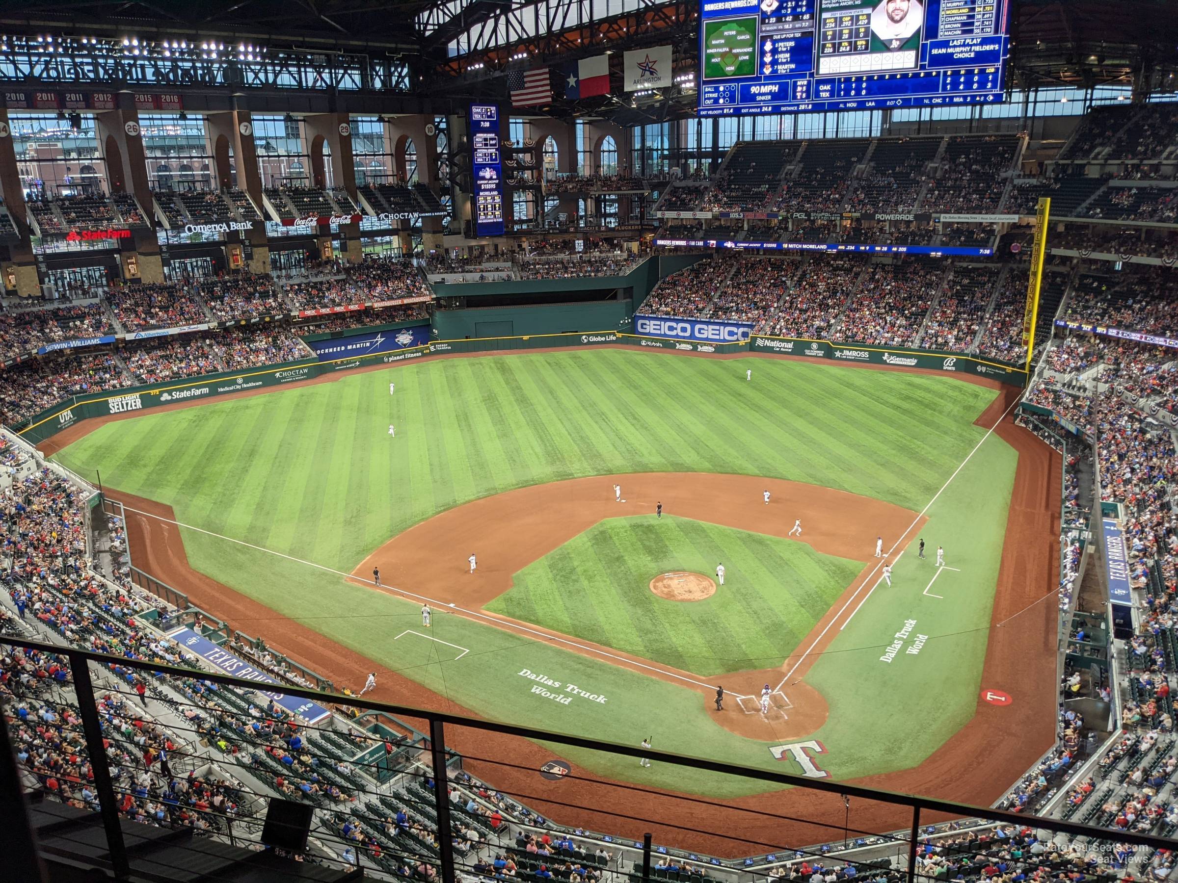 section 311, row 6 seat view  for baseball - globe life field